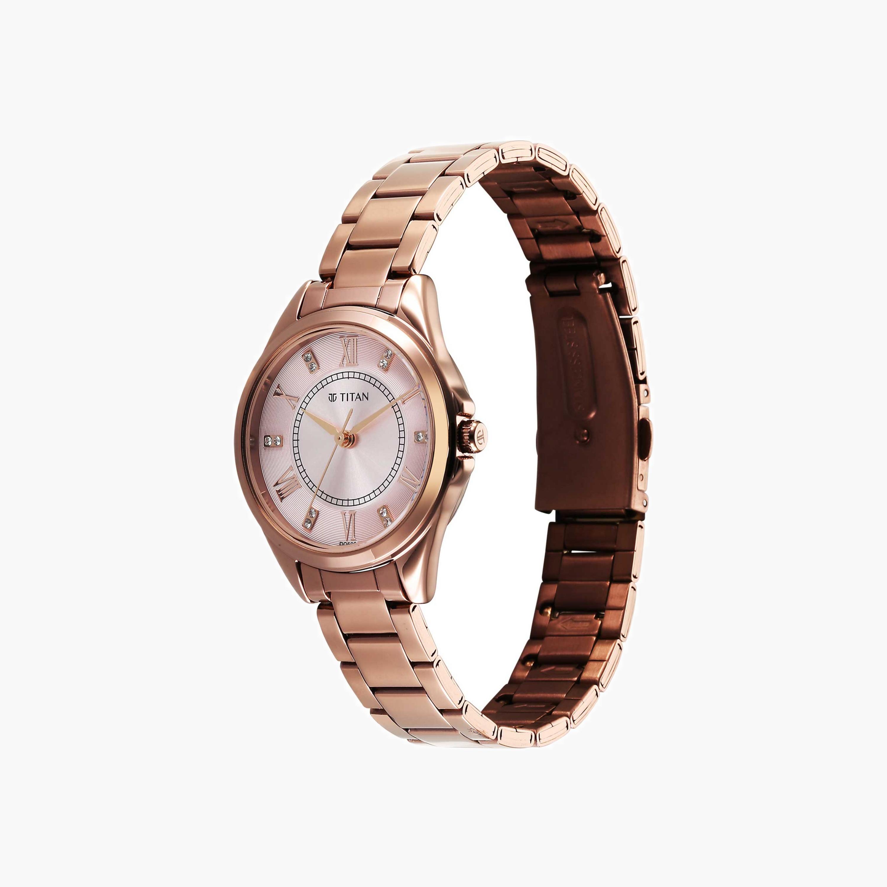 ساعة يد تيتان معدنية بعقارب للنساء-women-watchesandjewellery-watches-image-4