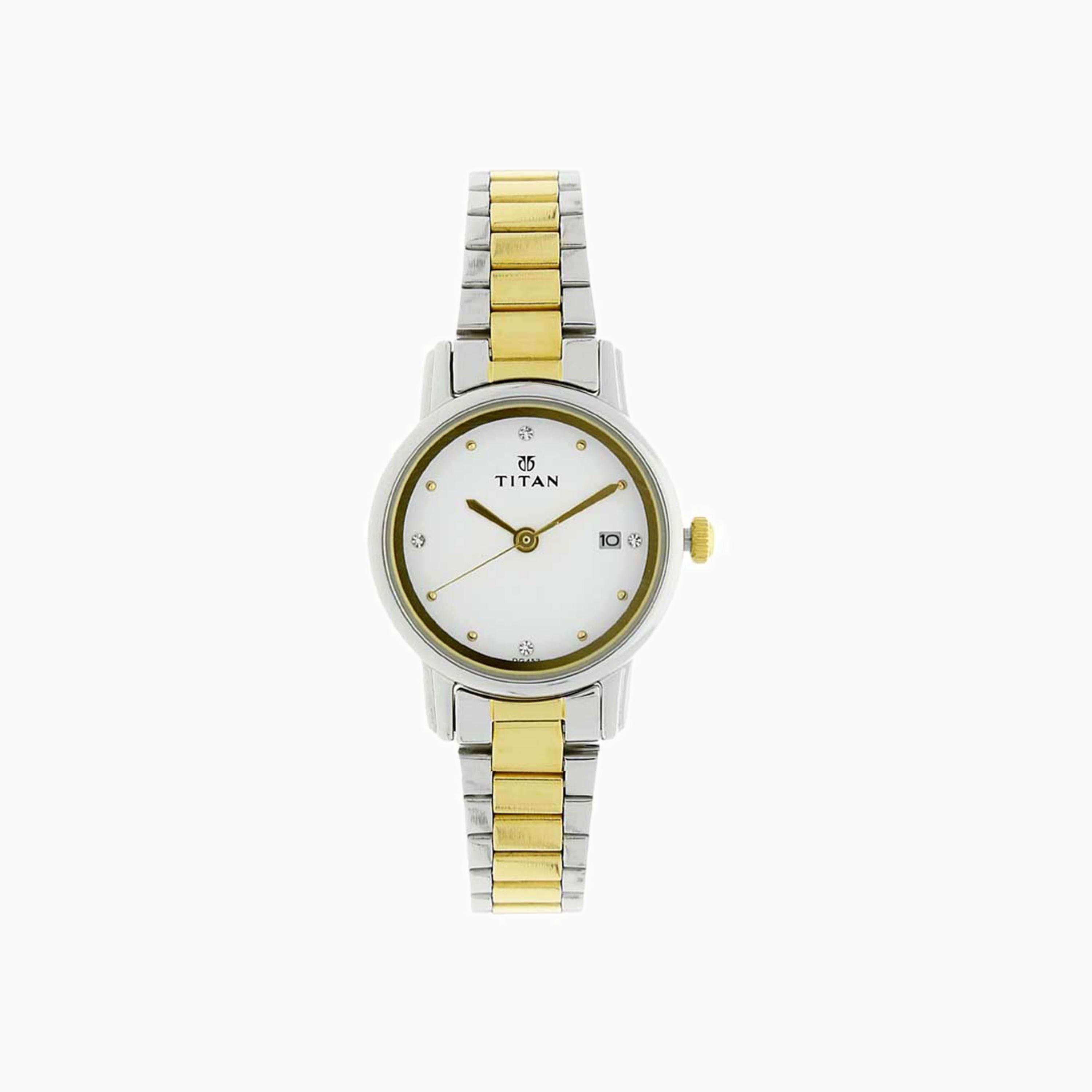 Titan Two-Tone Analogue Watch-women-watchesandjewellery-watches-image-1