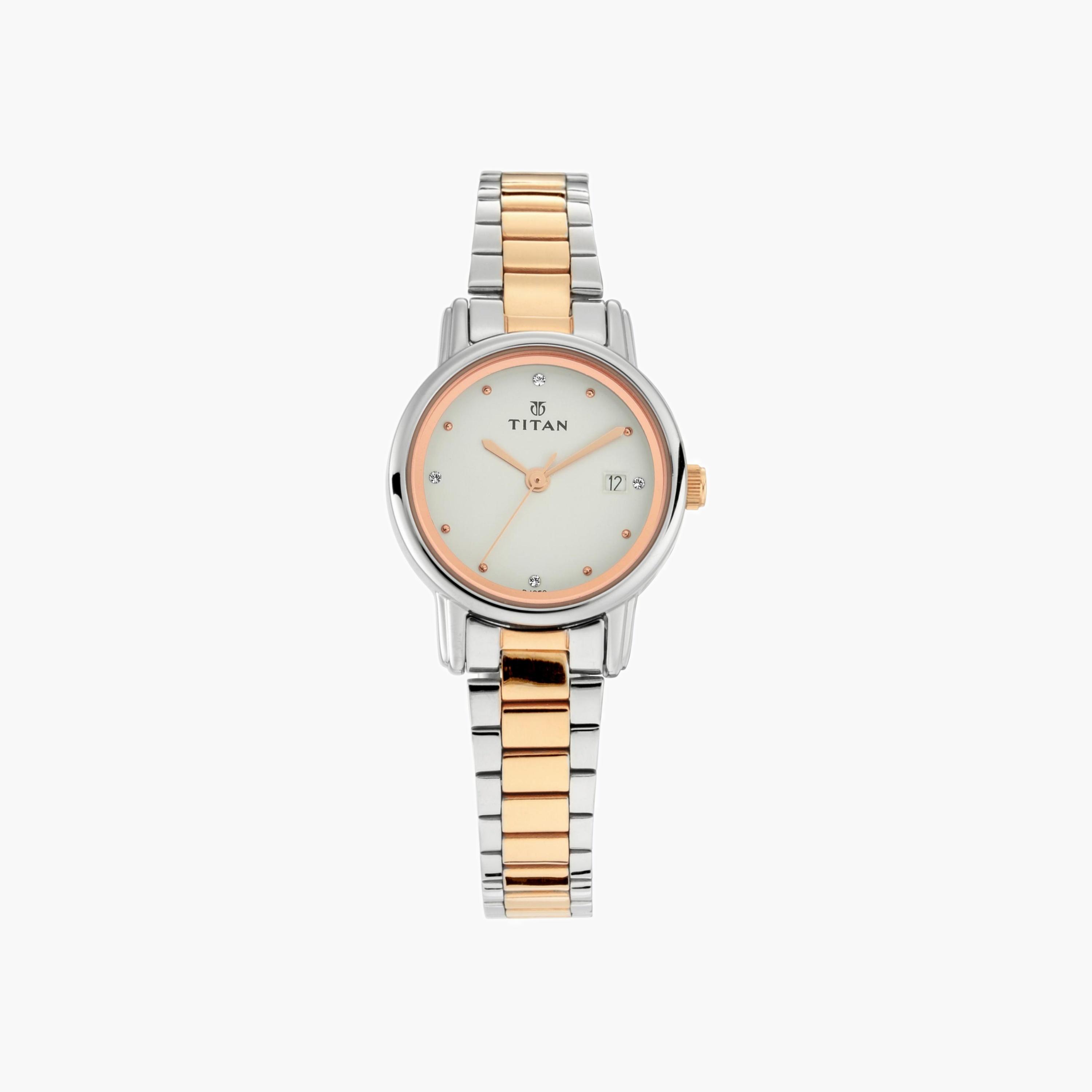 Titan Two-Tone Analogue Watch-women-watchesandjewellery-watches-image-1