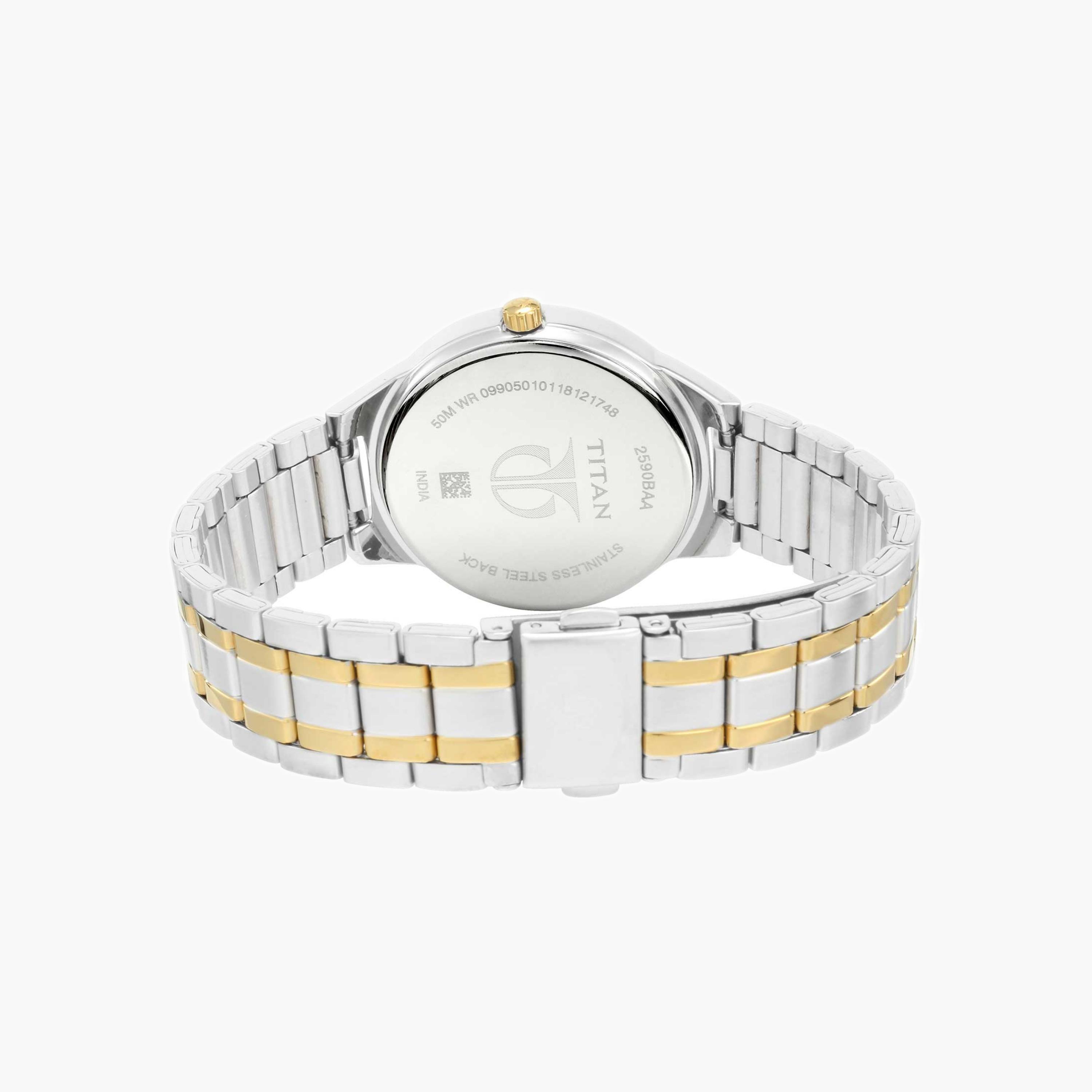 ساعة تيتان نسائية بلونين مع مؤشر أطوار القمر-women-watchesandjewellery-watches-image-4