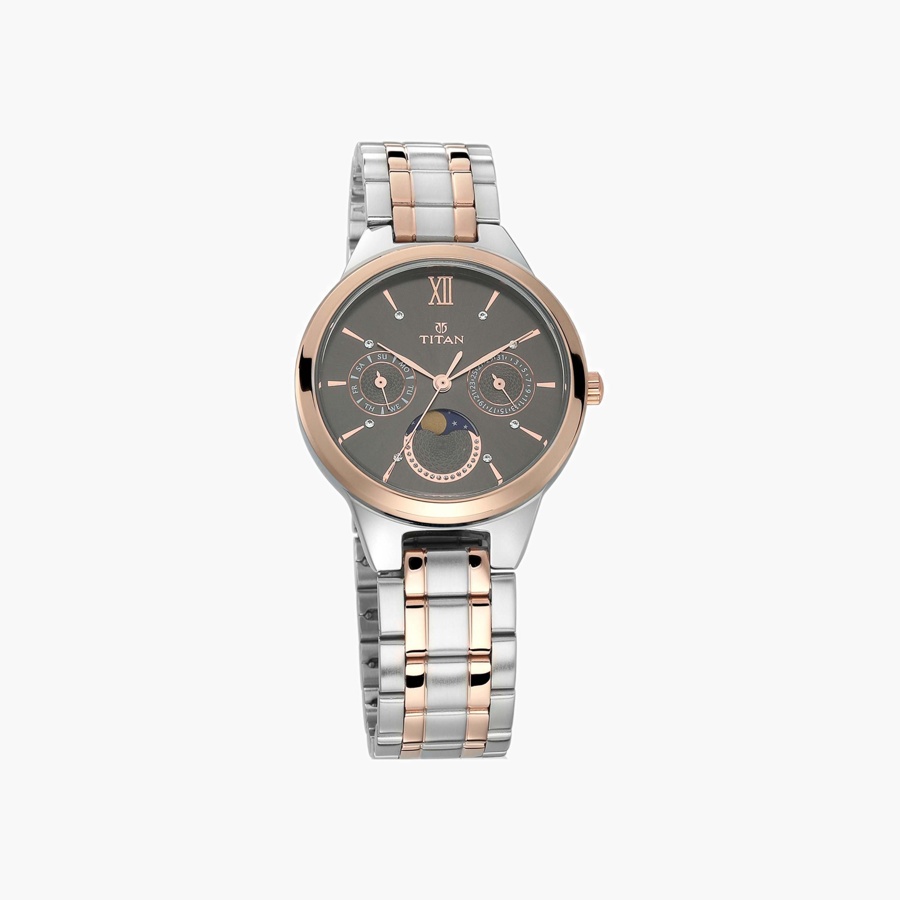 ساعة تيتان نسائية بمؤشر مراحل القمر-women-watchesandjewellery-watches-image-1