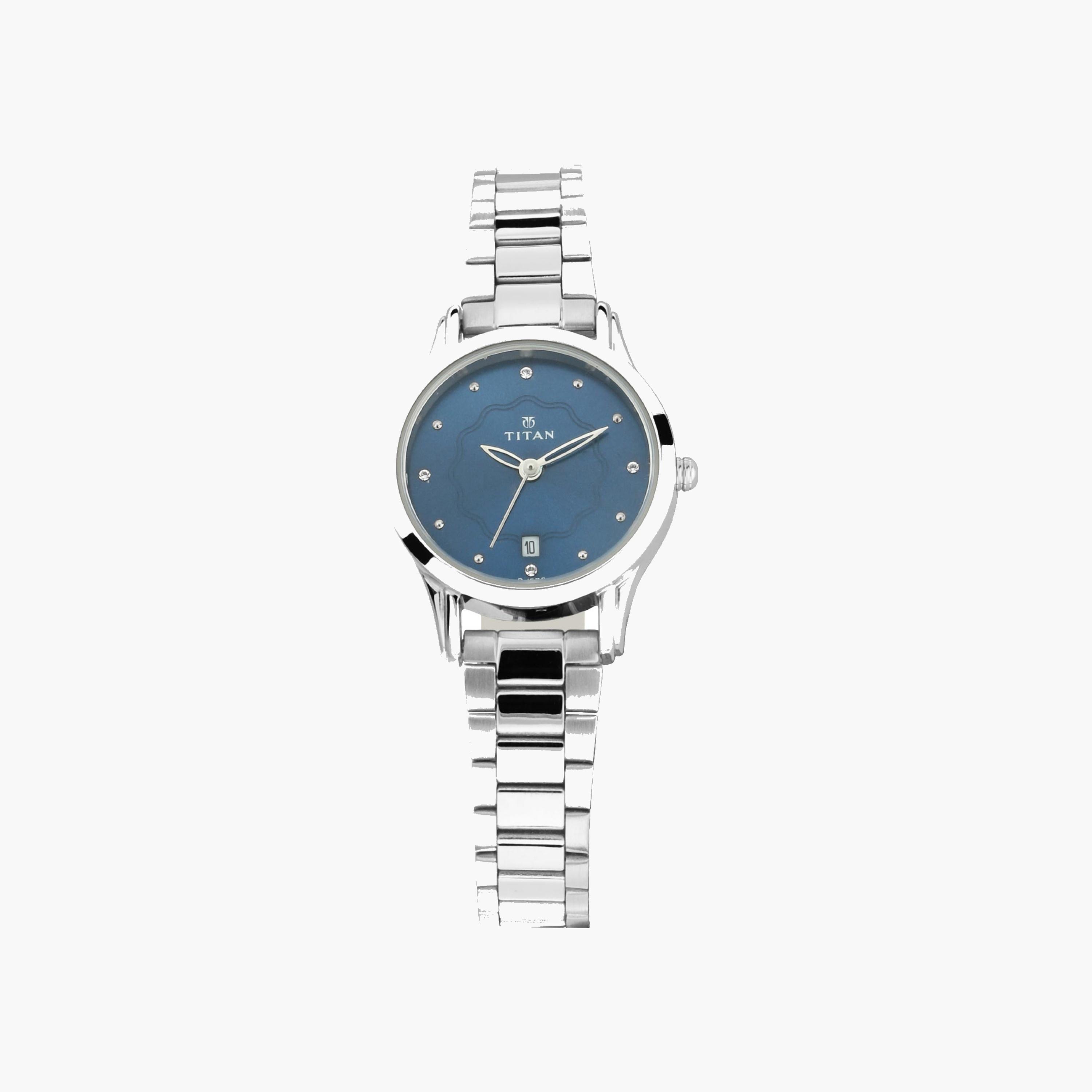 Titan Blue Dial Metal Strap Watch-men-watchesandjewellery-watches-image-1