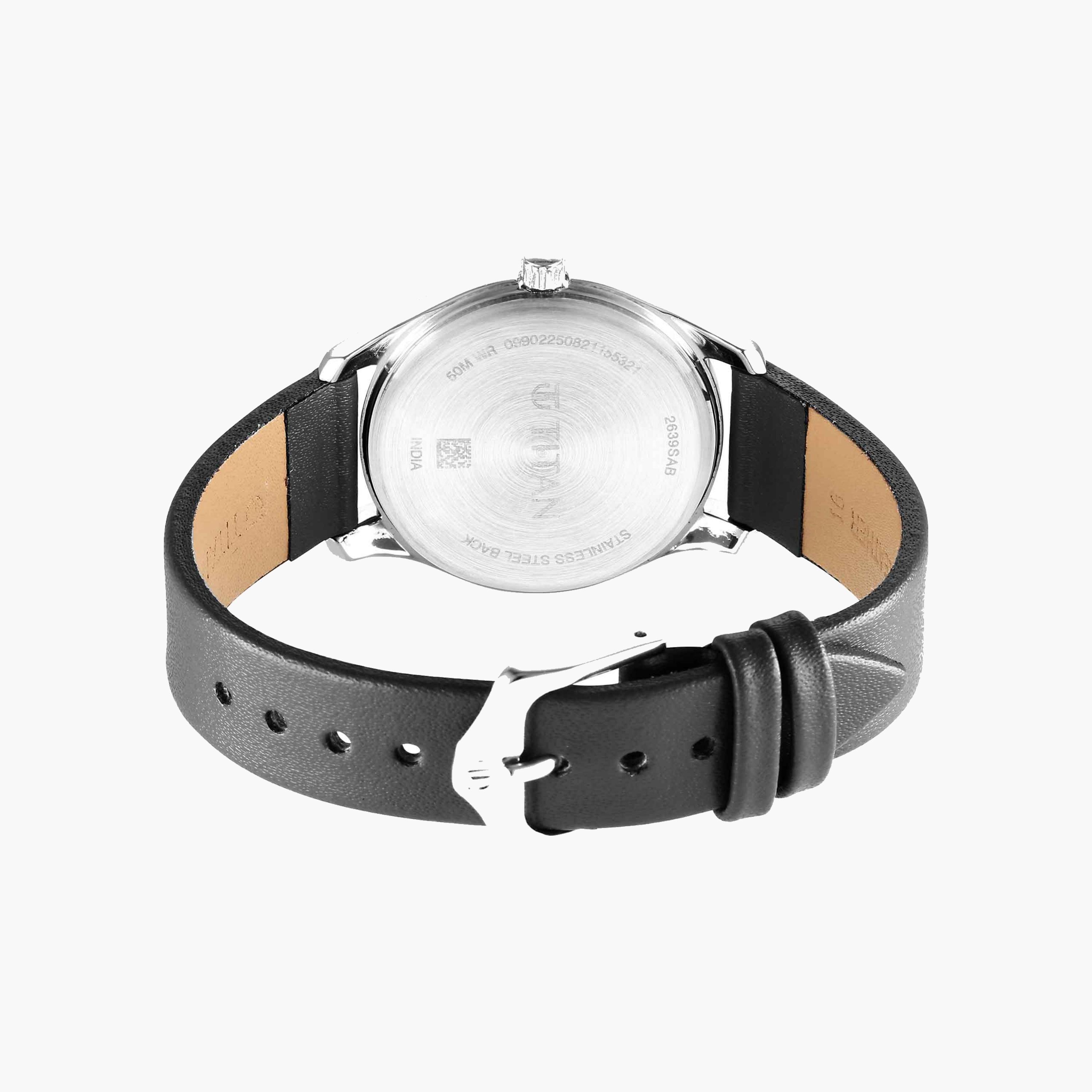Titan Classic Black Dial Leather Watch-men-watchesandjewellery-watches-image-4
