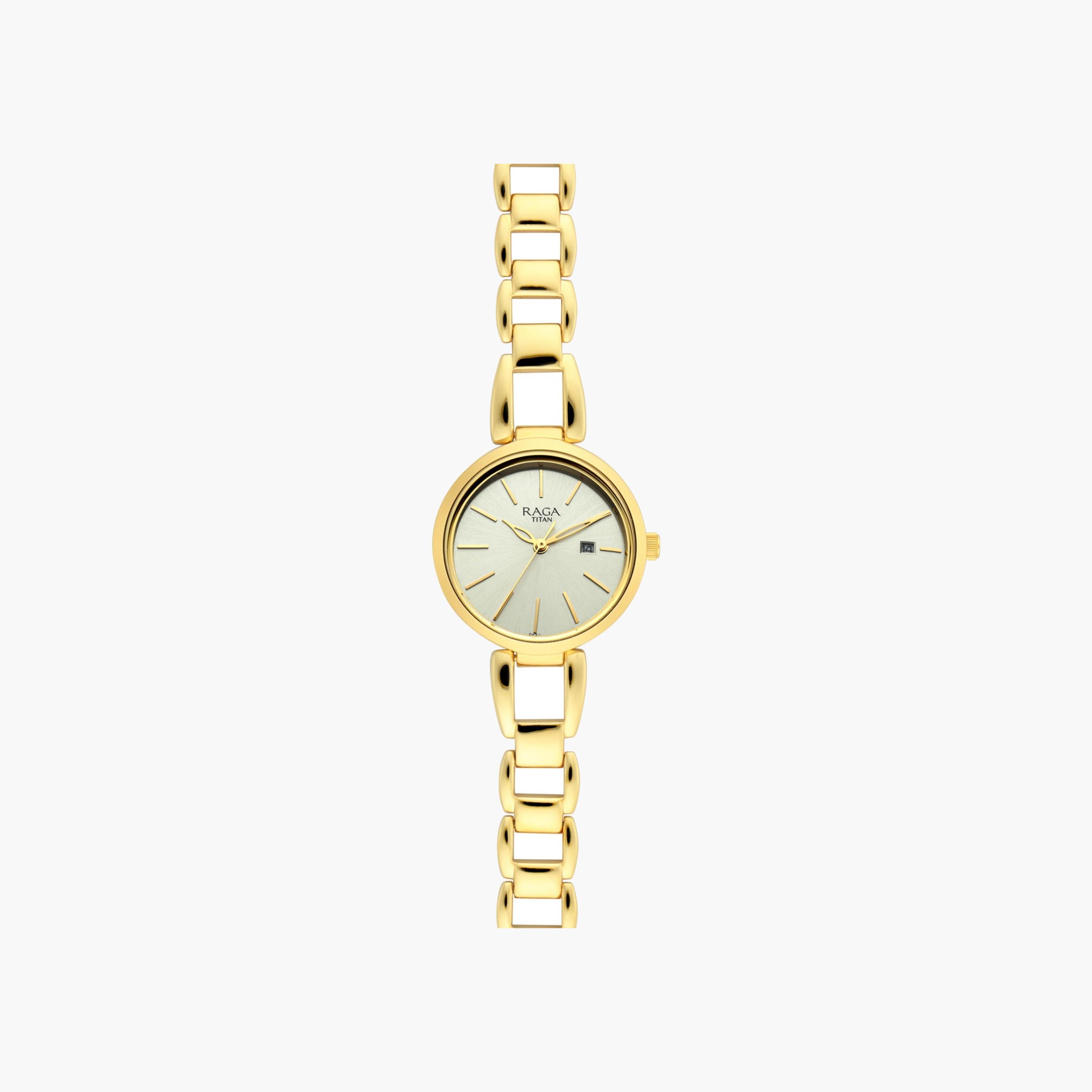 ساعة بعقارب وسوار معدني-women-watchesandjewellery-watches-image-1