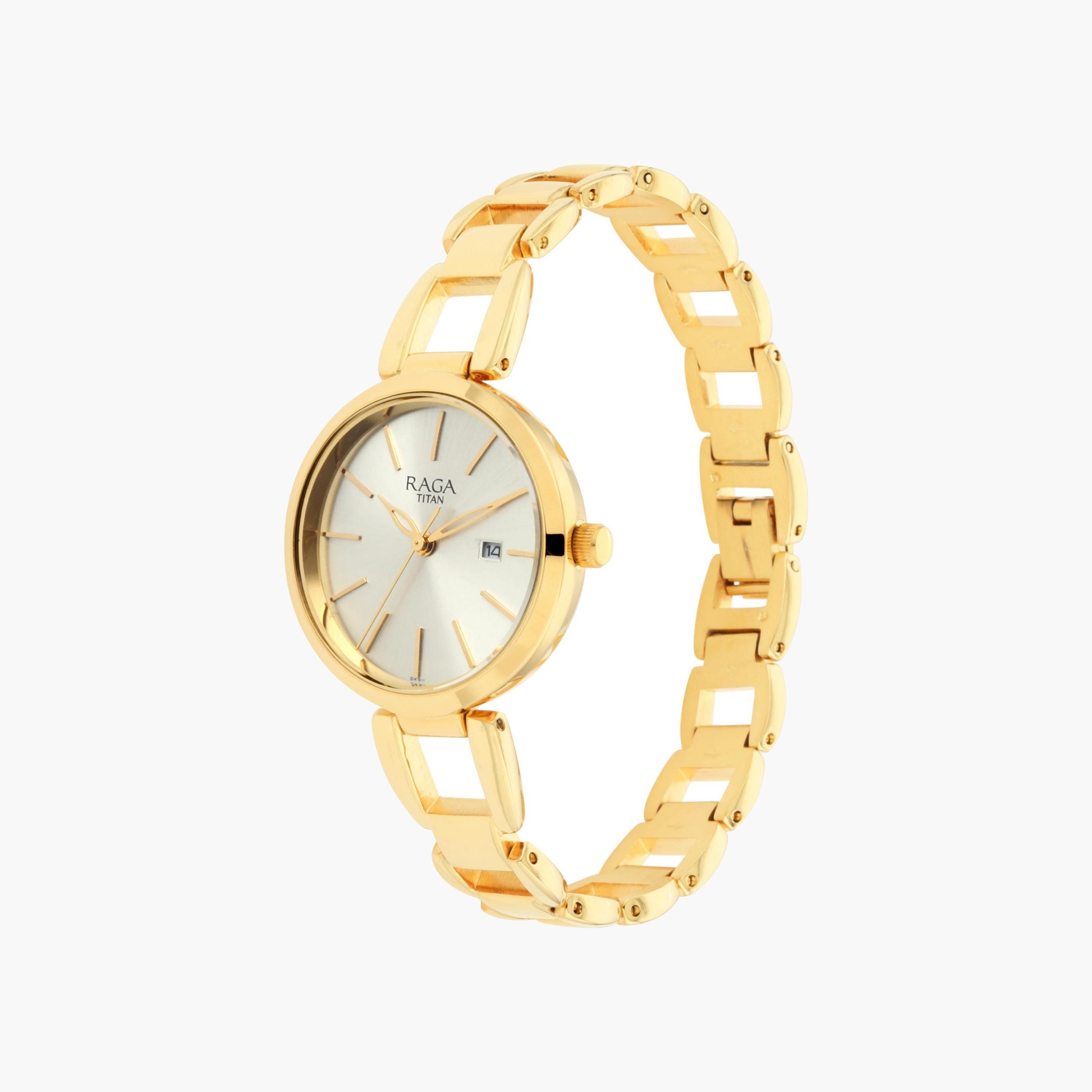 ساعة بعقارب وسوار معدني-women-watchesandjewellery-watches-image-4