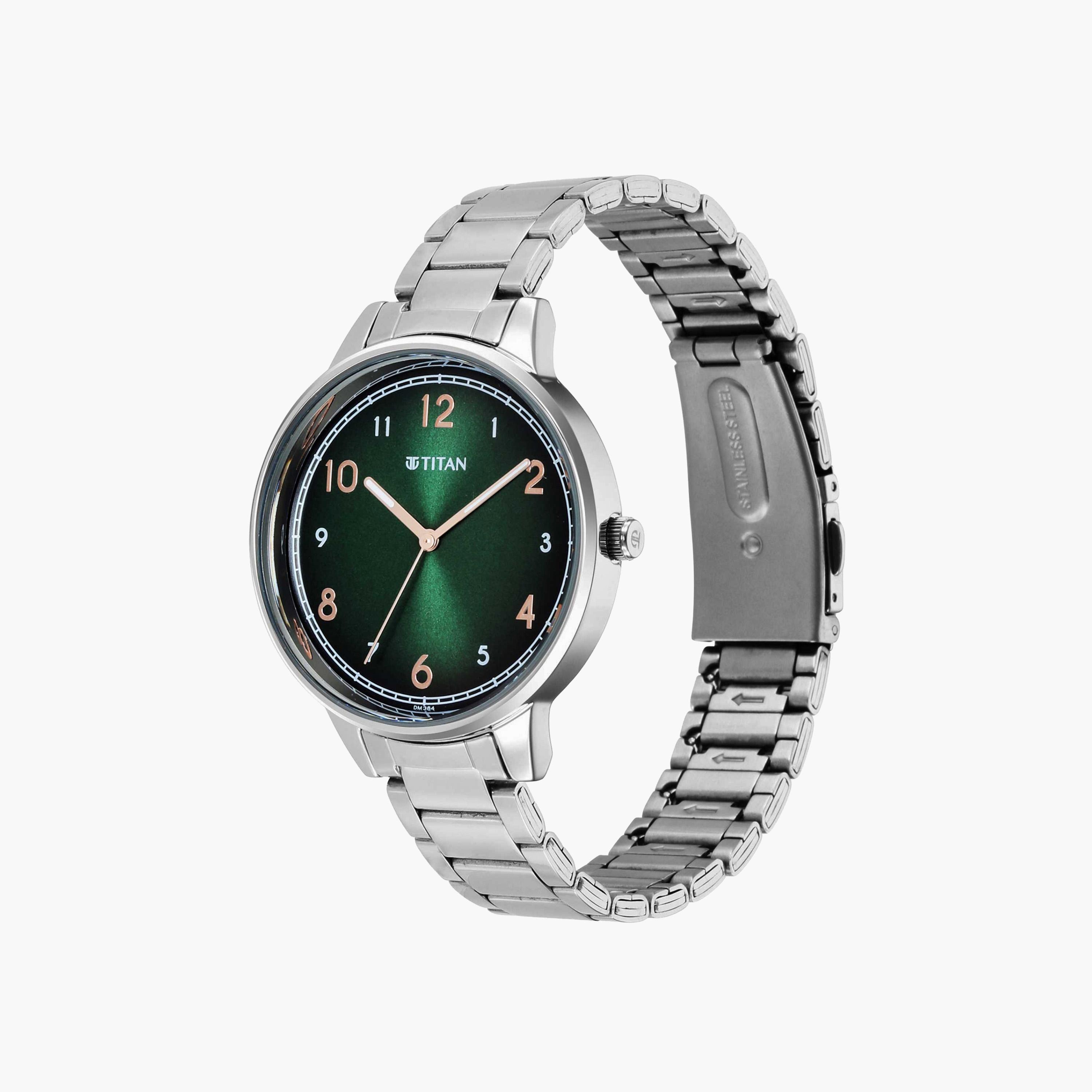 Titan Green Dial Stainless Steel Watch-men-watchesandjewellery-watches-image-3