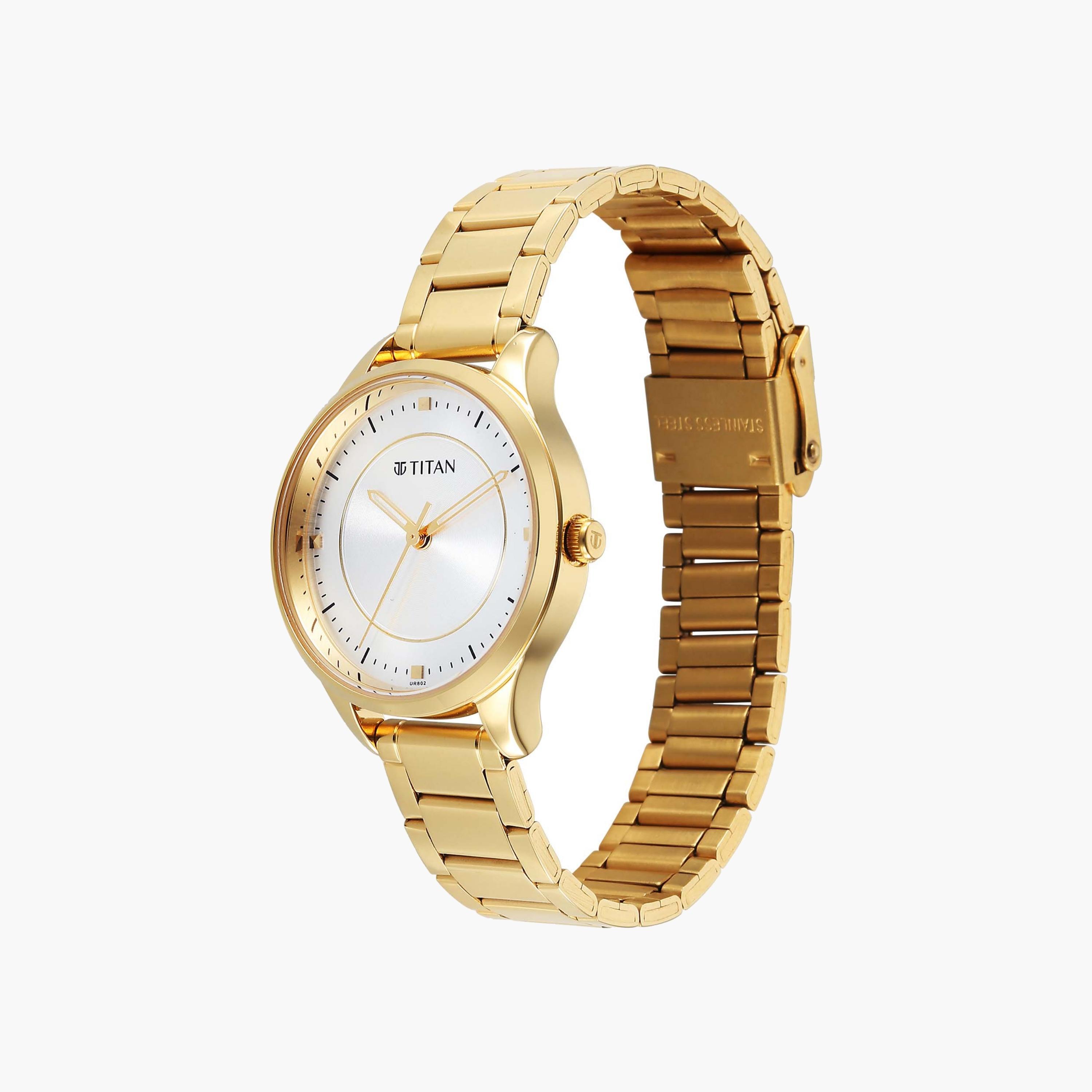 Titan Round Dial Stainless Steel Watch-women-watchesandjewellery-watches-image-2