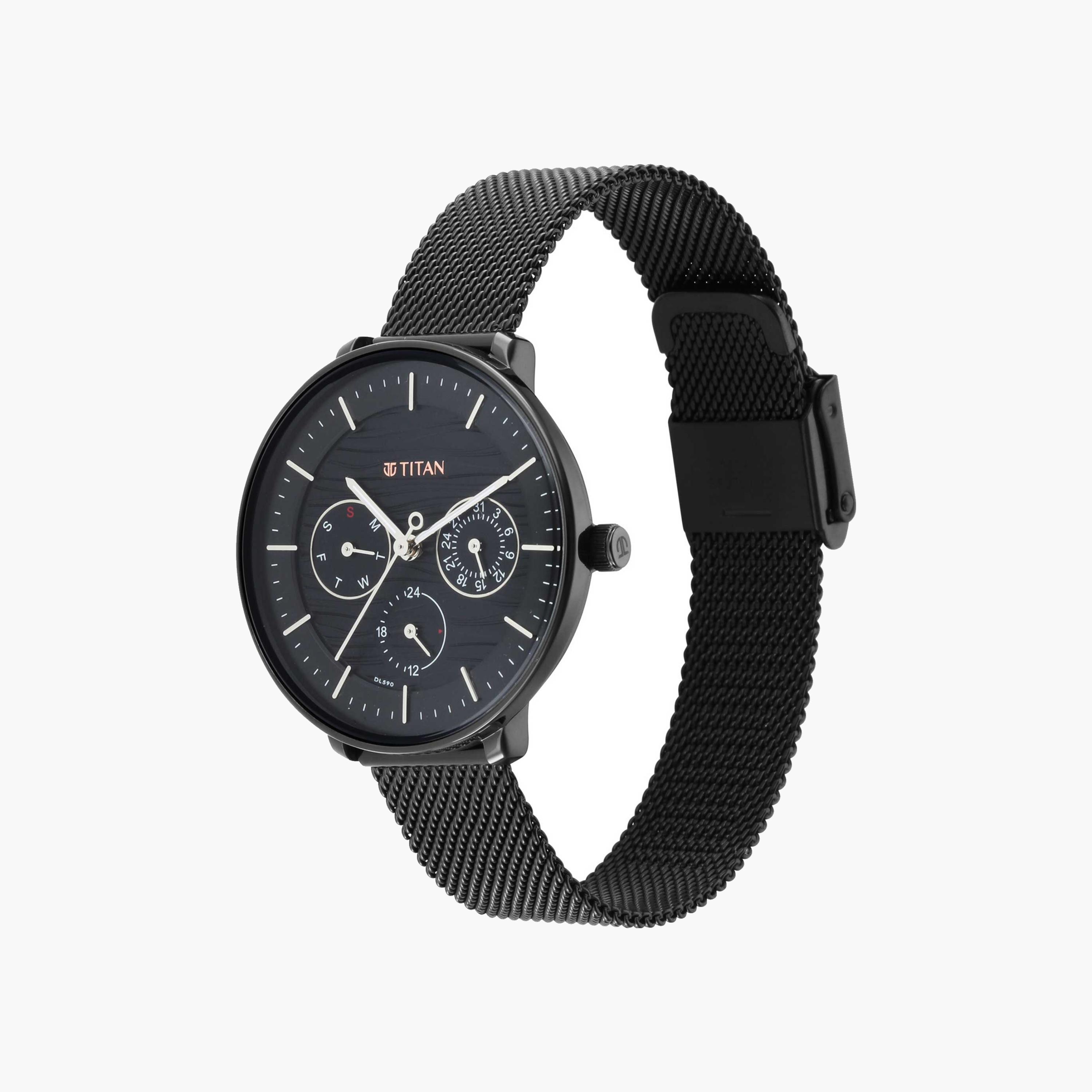 Titan Men's Multifunction Mesh Watch-women-watchesandjewellery-watches-image-2