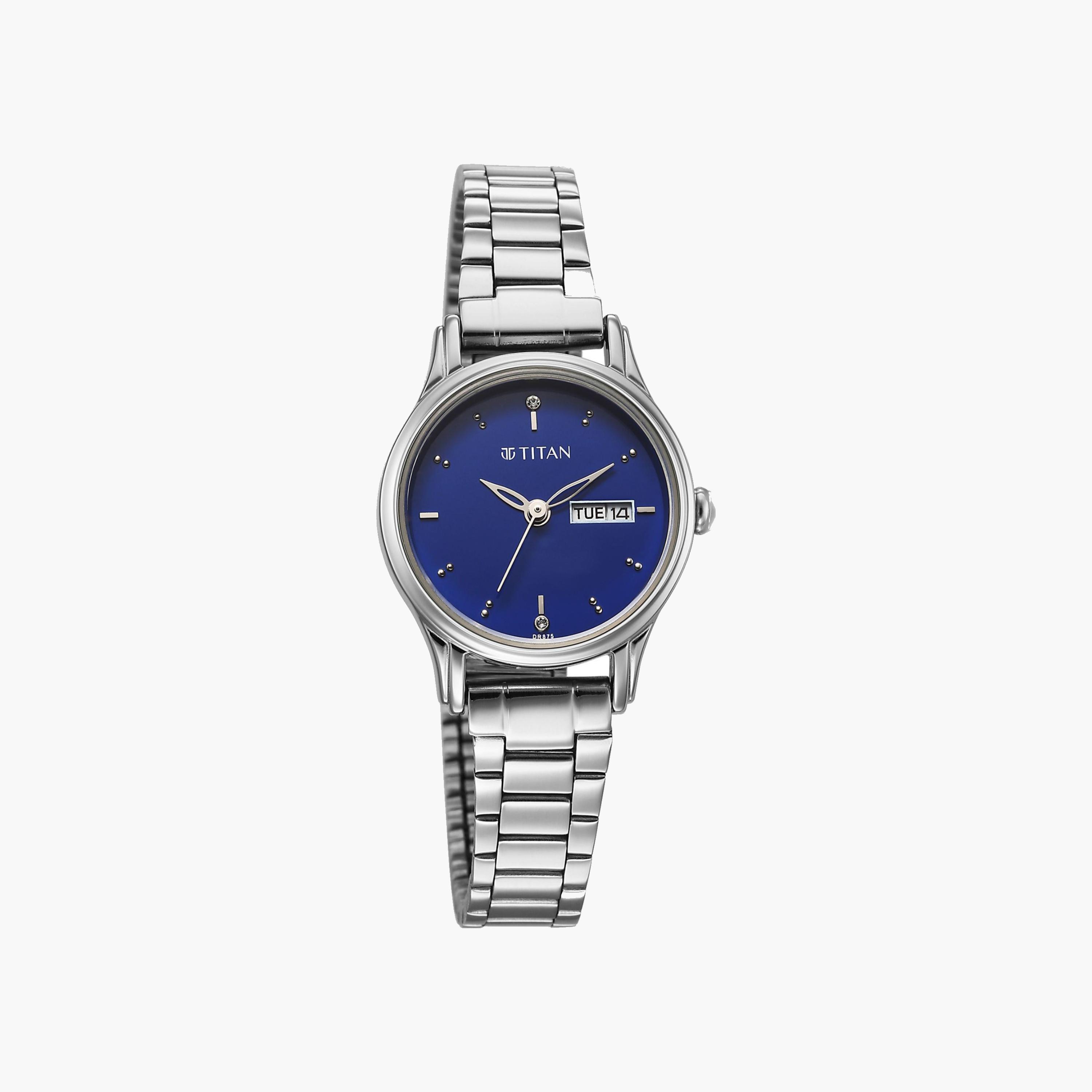 Titan Ladies Blue Dial Stainless Steel Watch-women-watchesandjewellery-watches-image-3