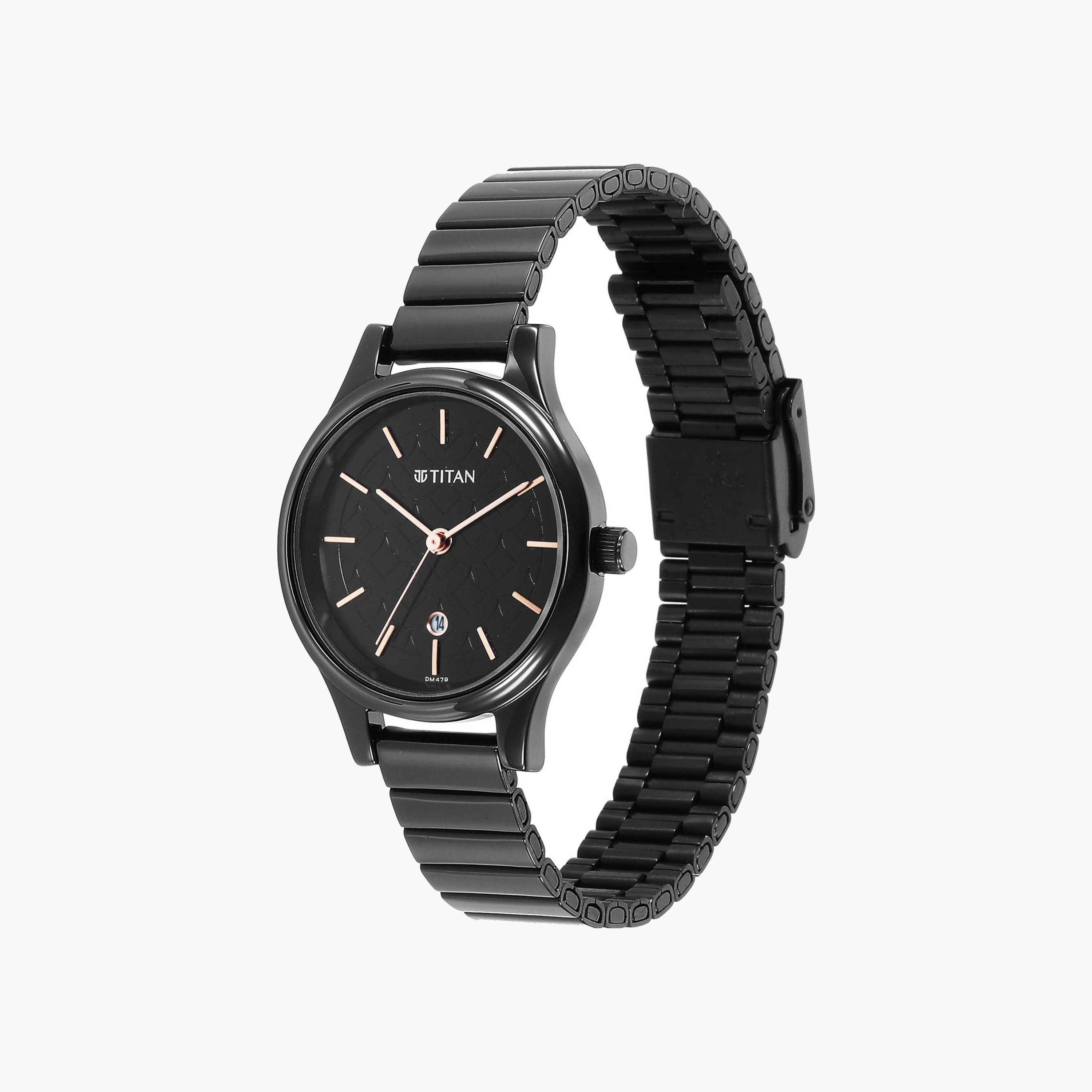 Titan Raga Textured Dial Metal Strap Watch-women-watchesandjewellery-watches-image-2