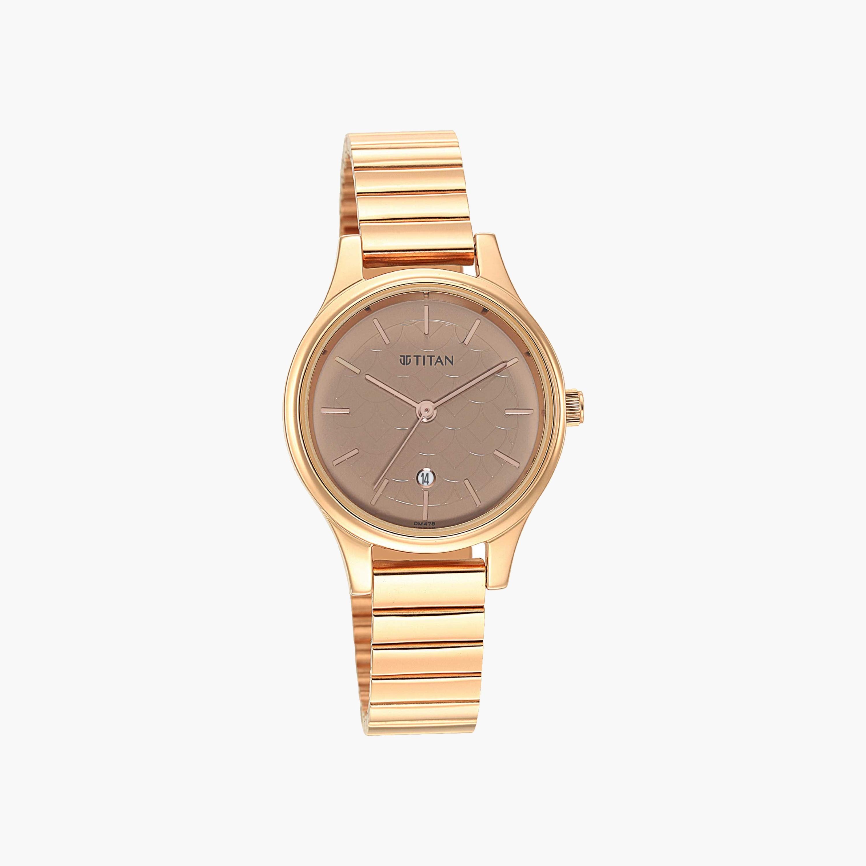 Titan Textured Dial Metal Watch-women-watchesandjewellery-watches-image-2