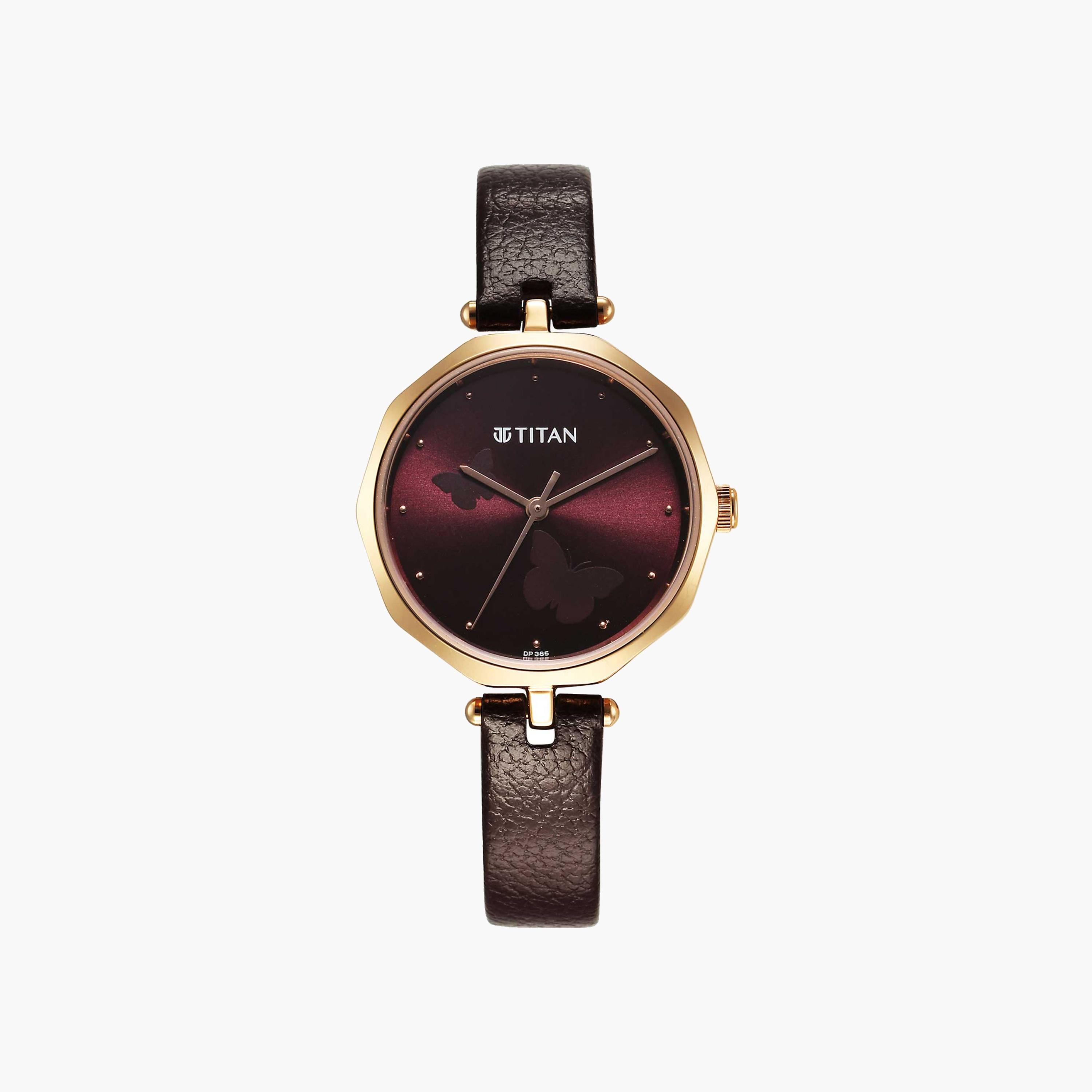 ساعة تيتان نسائية بمينا مزين بفراشة-women-watchesandjewellery-watches-image-1