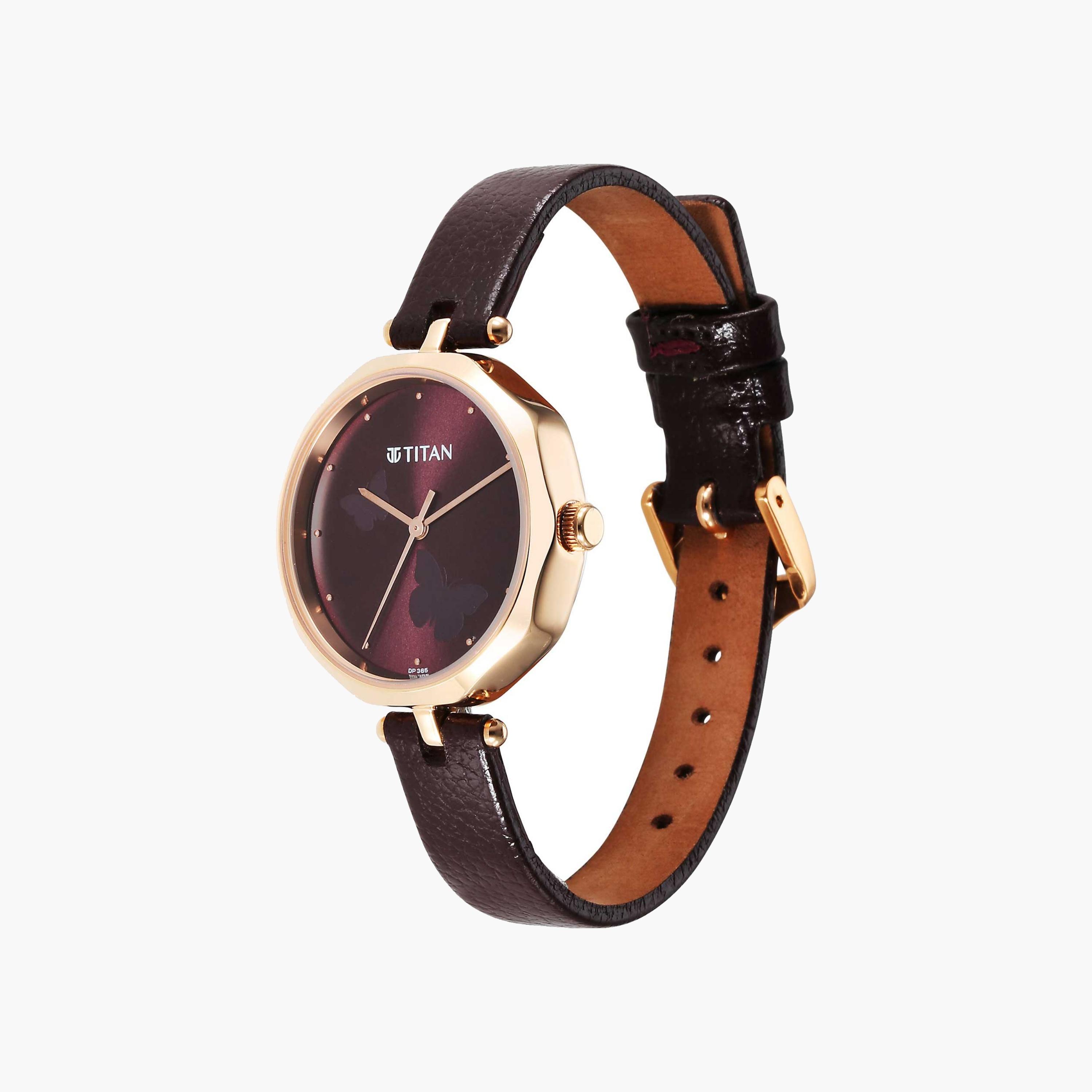 ساعة تيتان نسائية بمينا مزين بفراشة-women-watchesandjewellery-watches-image-4