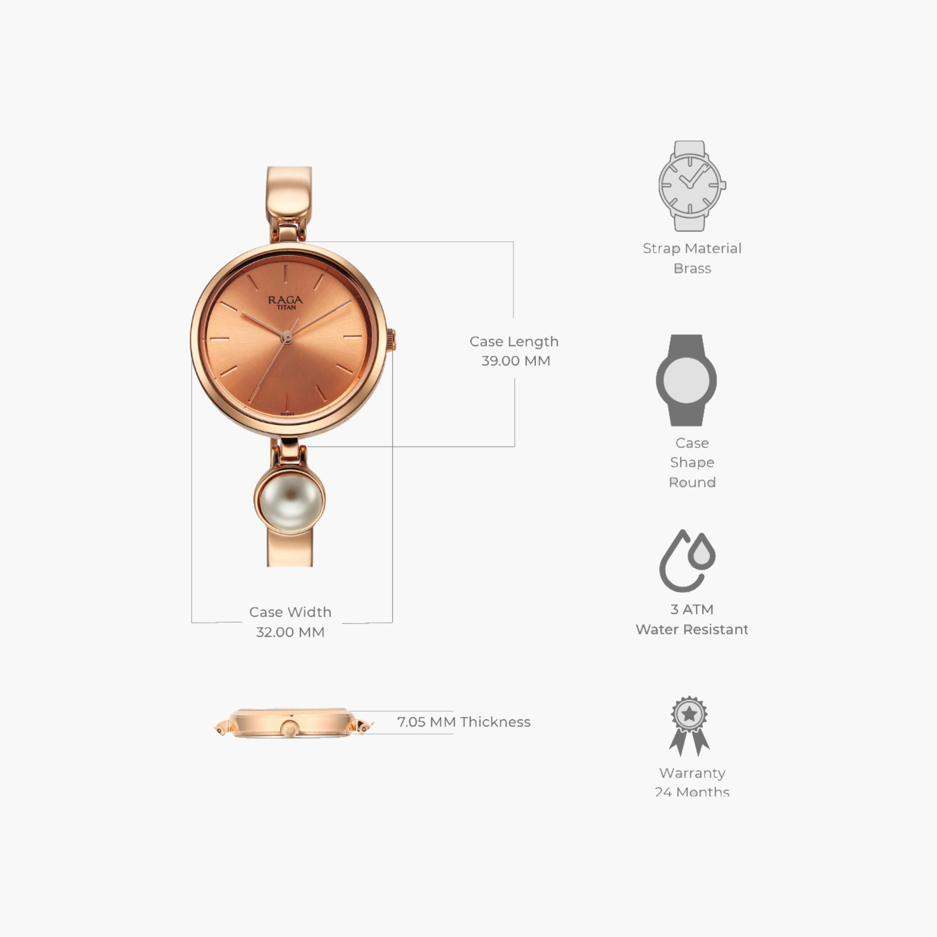Titan Pearl Accent Women's Watch-women-watchesandjewellery-watches-image-2