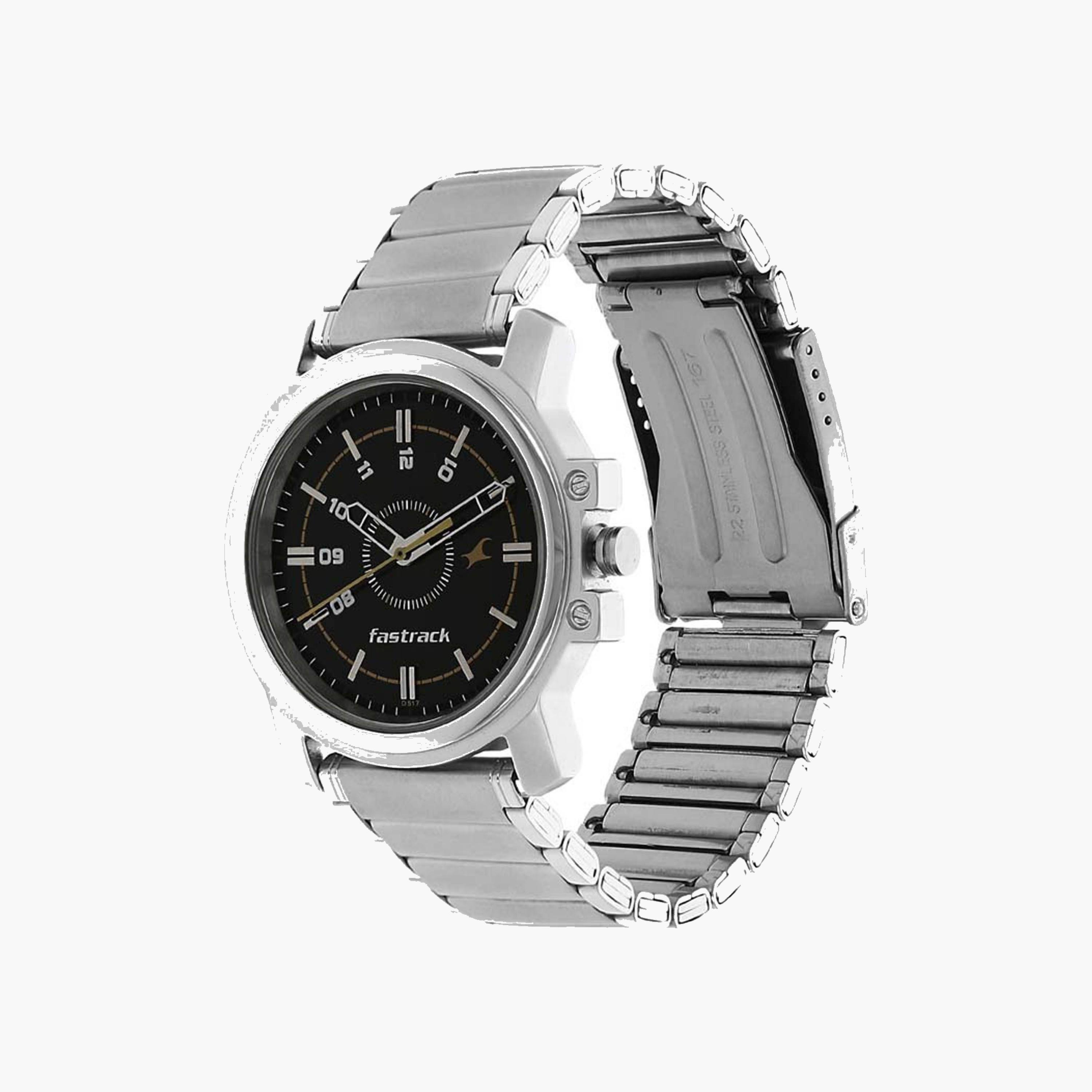 Fastrack Silver Stainless Steel Analog Watch-men-watchesandjewellery-watches-image-2
