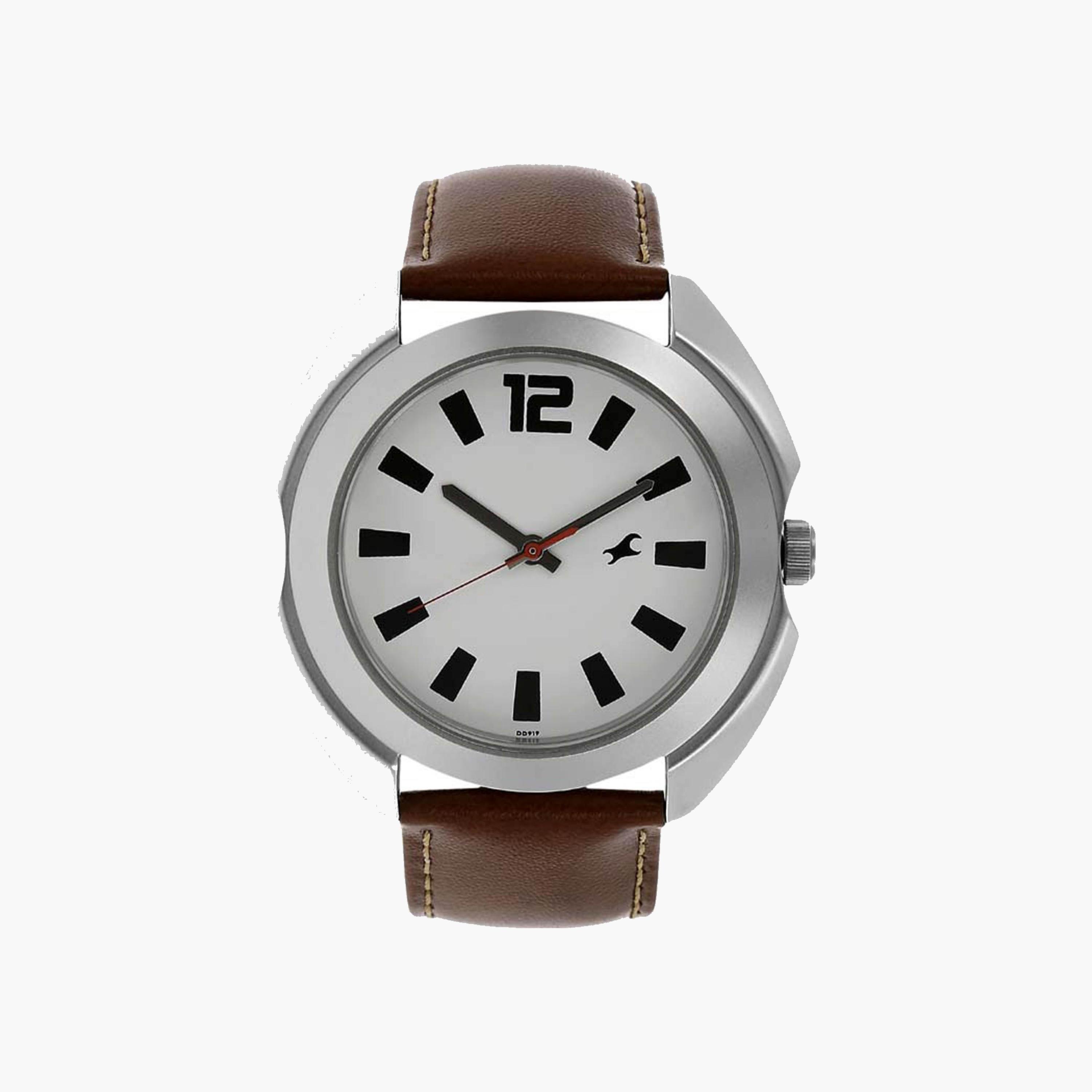 Fastrack Leather Strap Analogue Watch-men-watchesandjewellery-watches-image-1