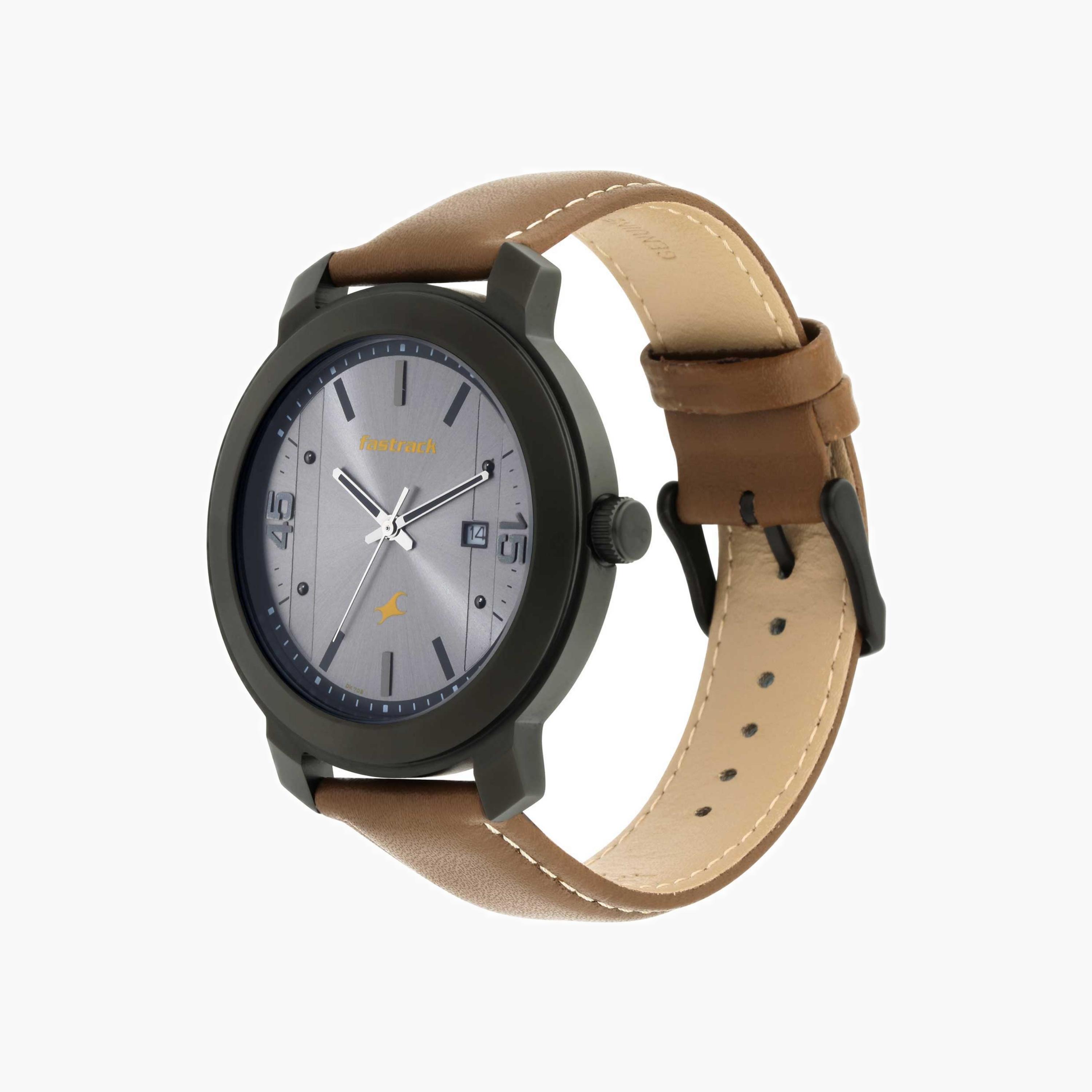 Fastrack Men's Analogue Leather Watch-men-watchesandjewellery-watches-image-4