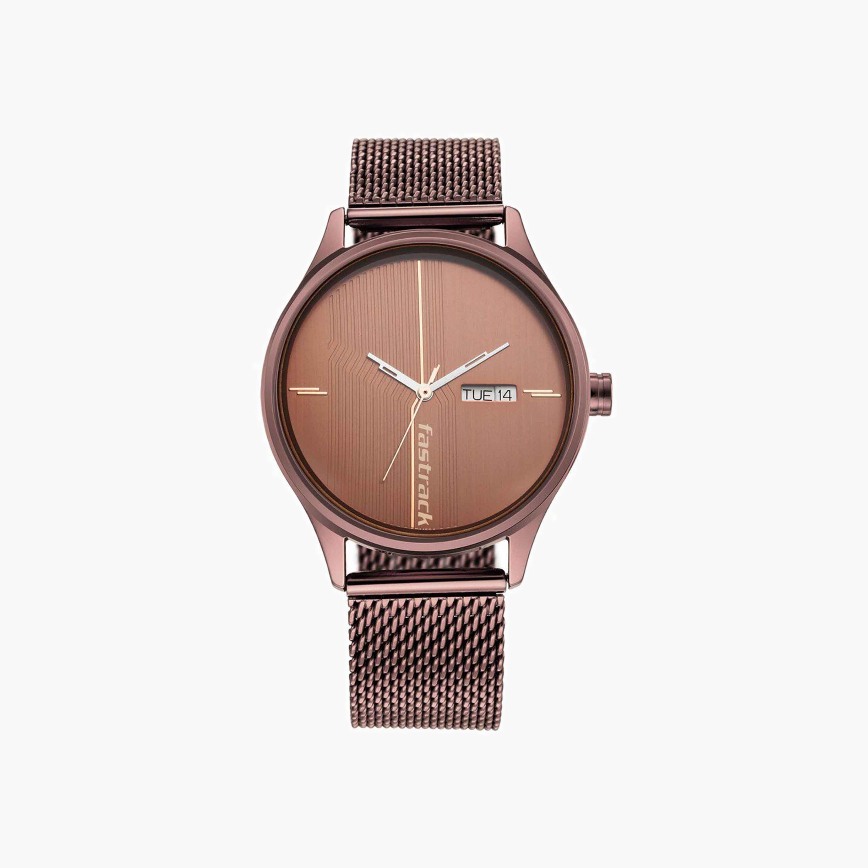 Fastrack Men's Analogue Mesh Watch-men-watchesandjewellery-watches-image-1