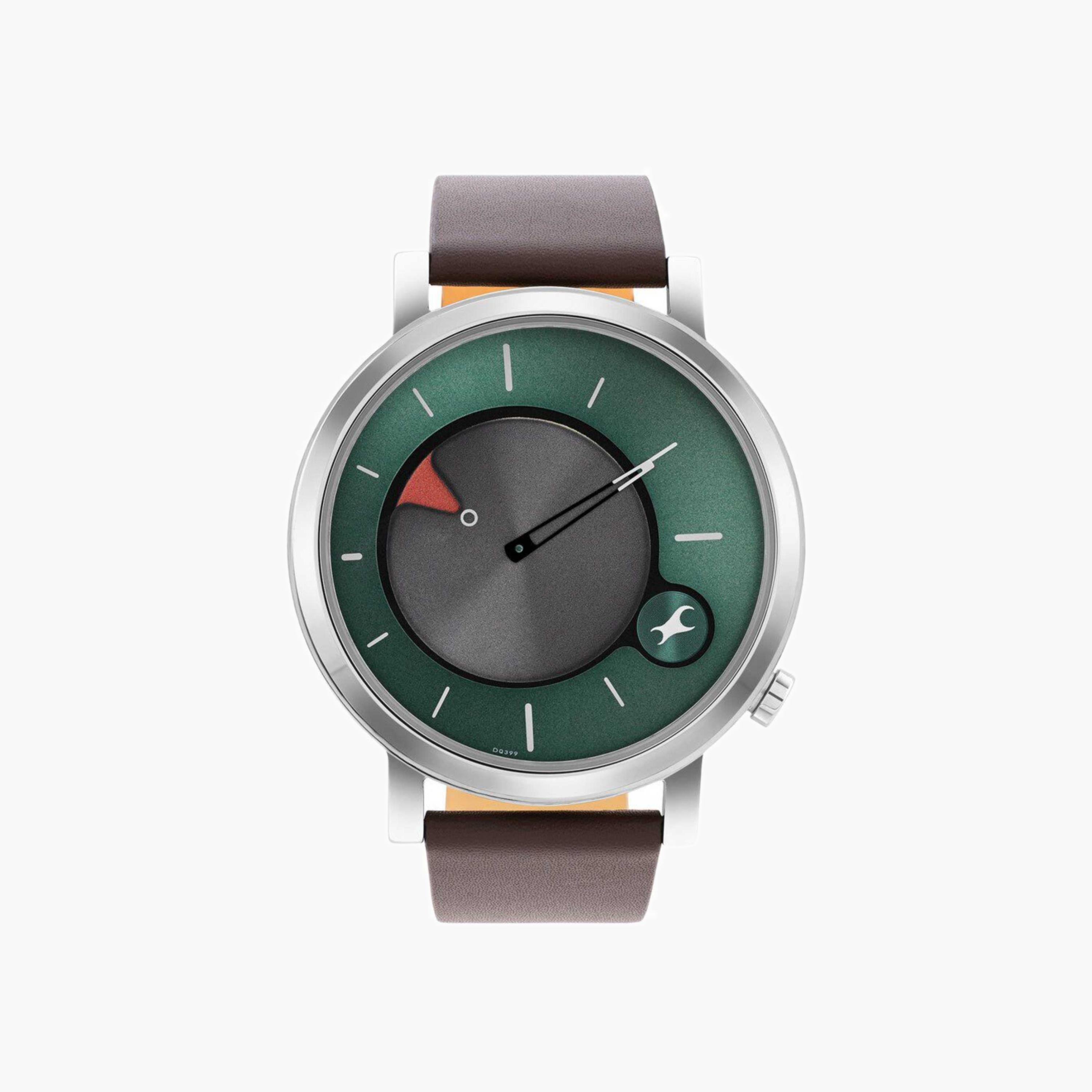 Fastrack Analog Leather Strap Watch-men-watchesandjewellery-watches-image-1