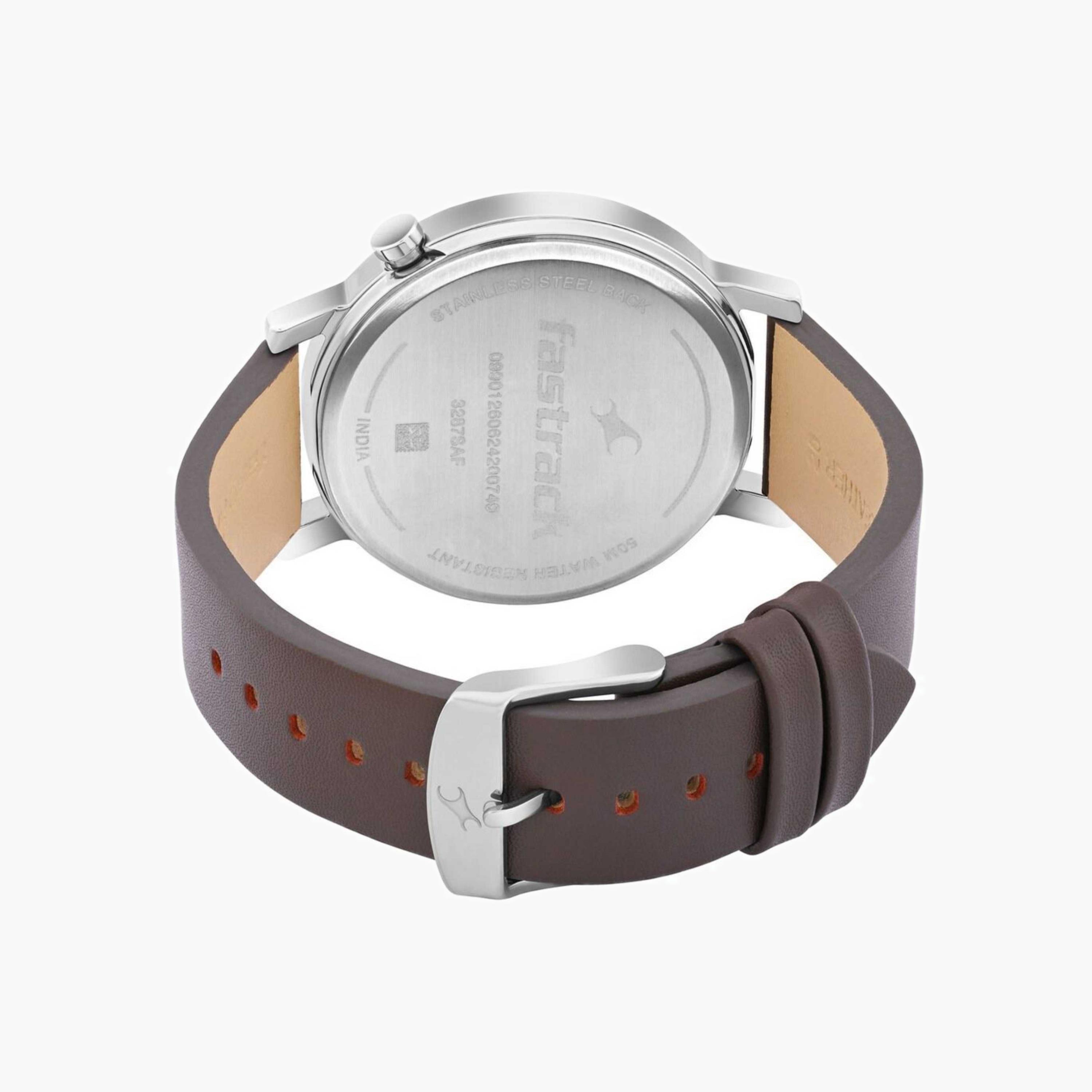 Fastrack Analog Leather Strap Watch-men-watchesandjewellery-watches-image-4