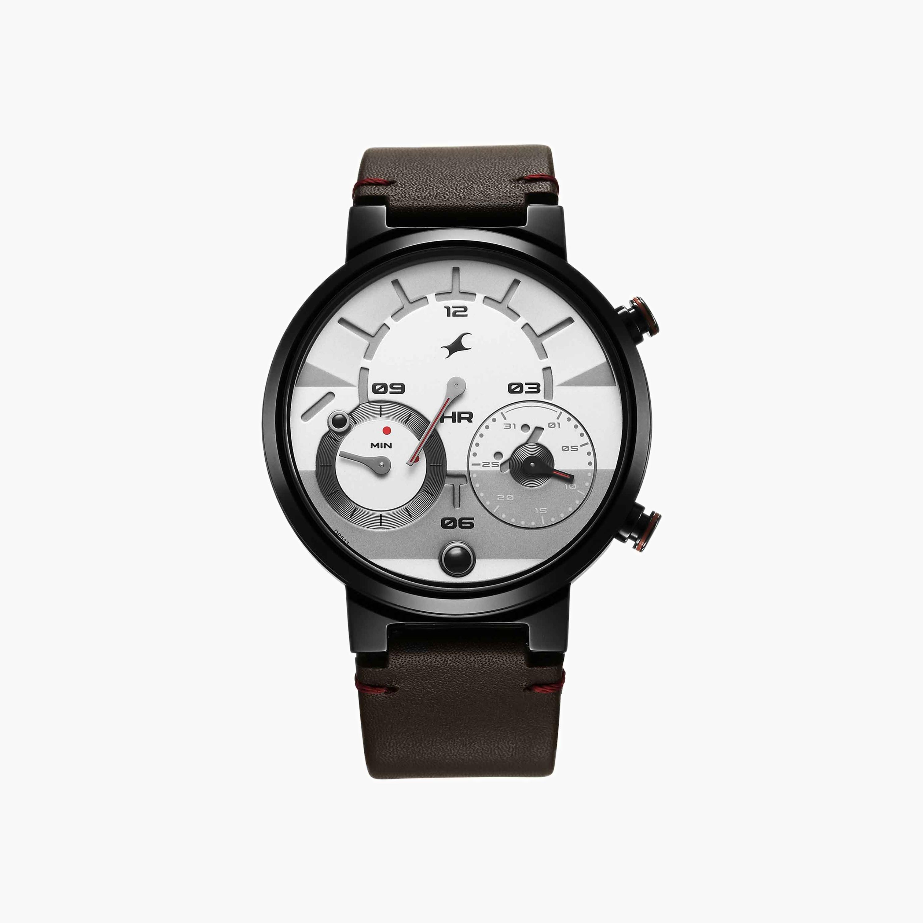 Fastrack Analog Leather Strap Watch-men-watchesandjewellery-watches-image-1