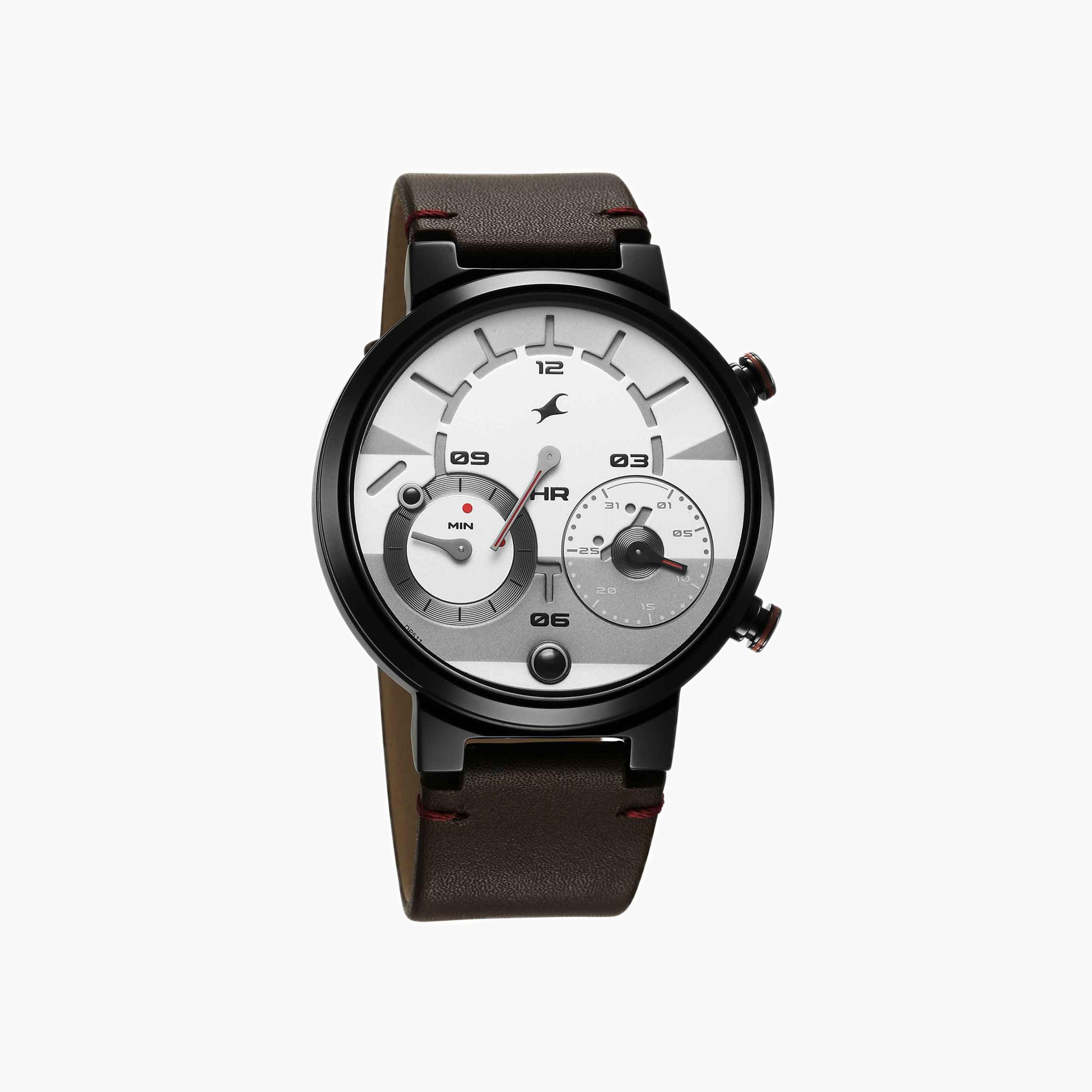 Fastrack Analog Leather Strap Watch-men-watchesandjewellery-watches-image-5