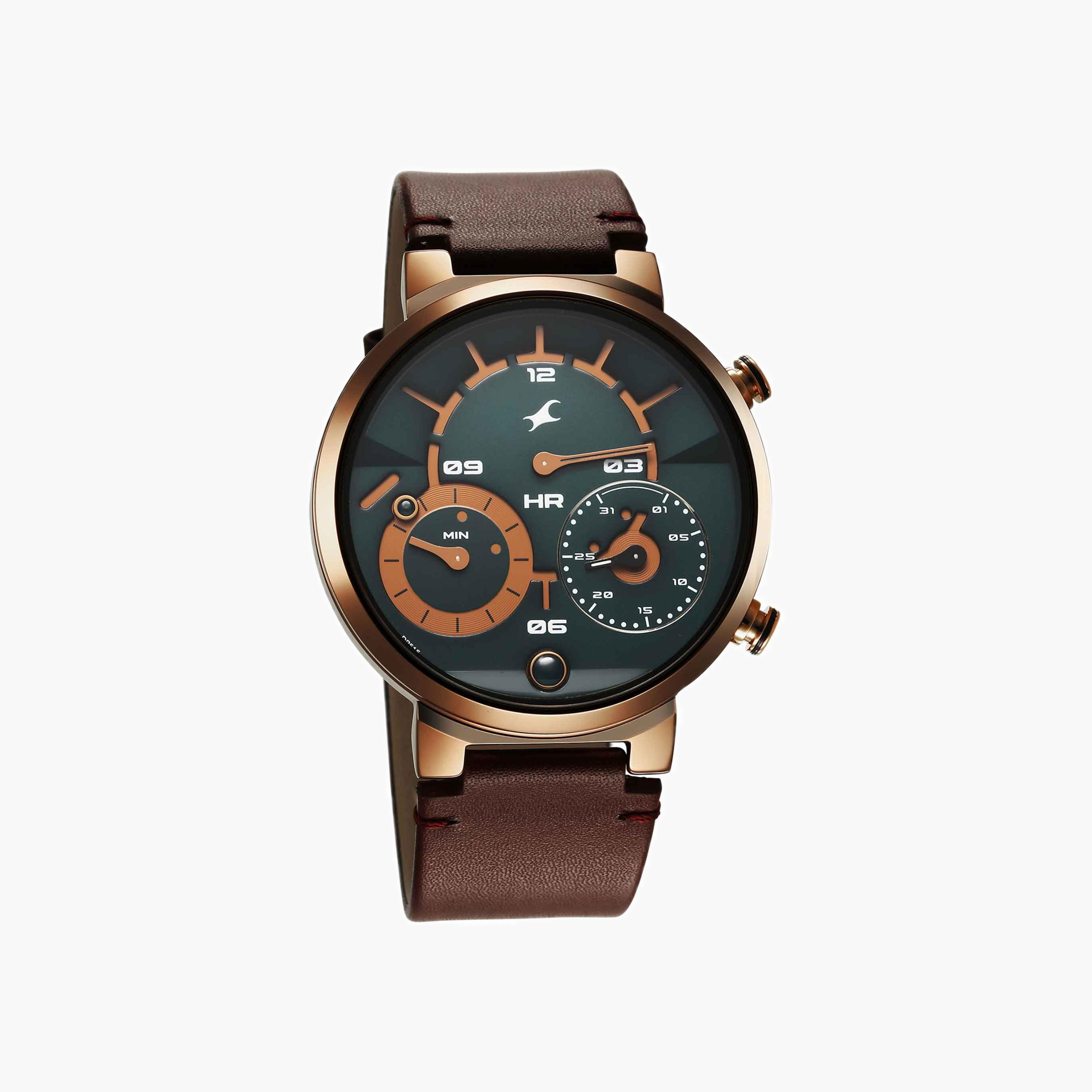 Leather Strap Analogue Watch-men-watchesandjewellery-watches-image-4