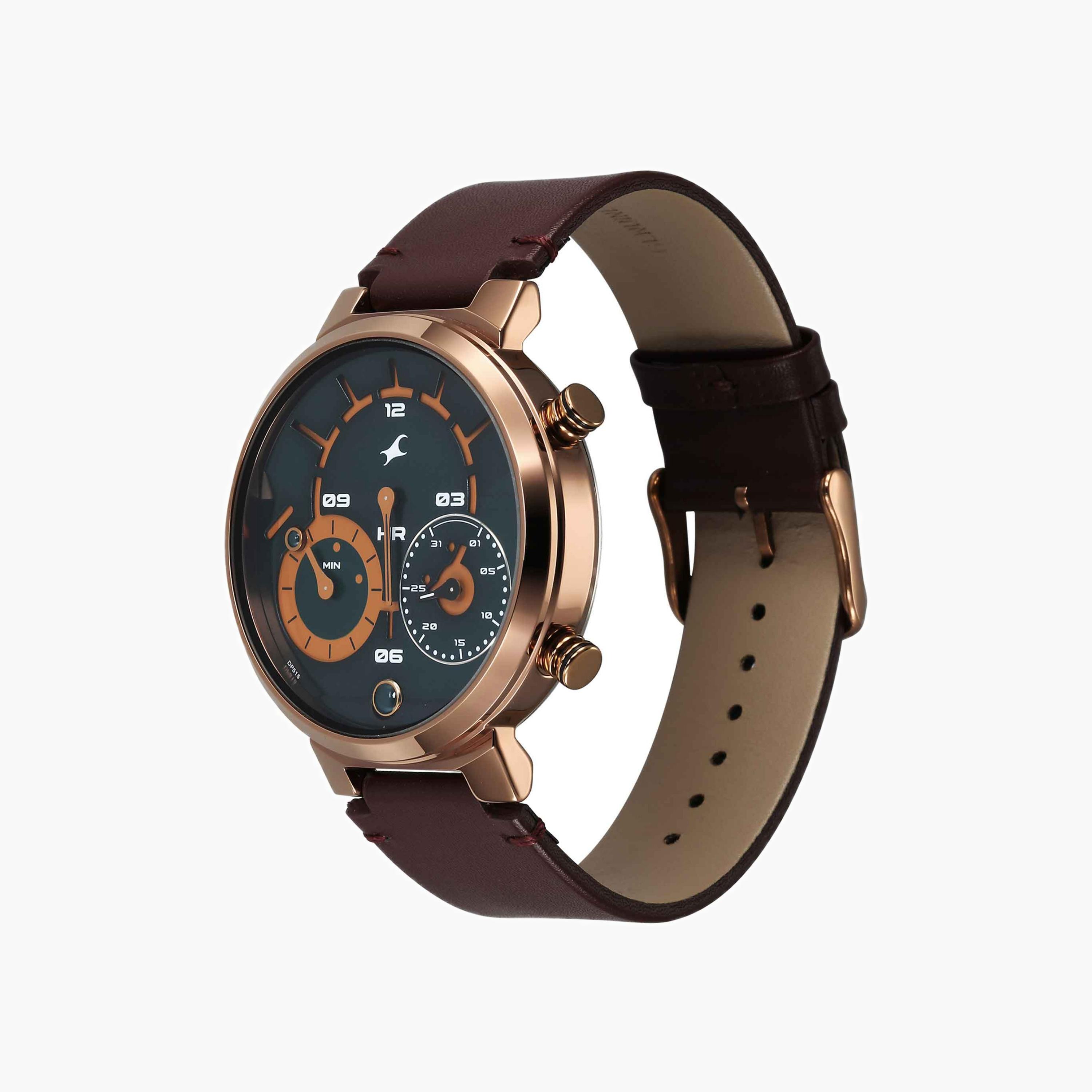 Leather Strap Analogue Watch-men-watchesandjewellery-watches-image-5