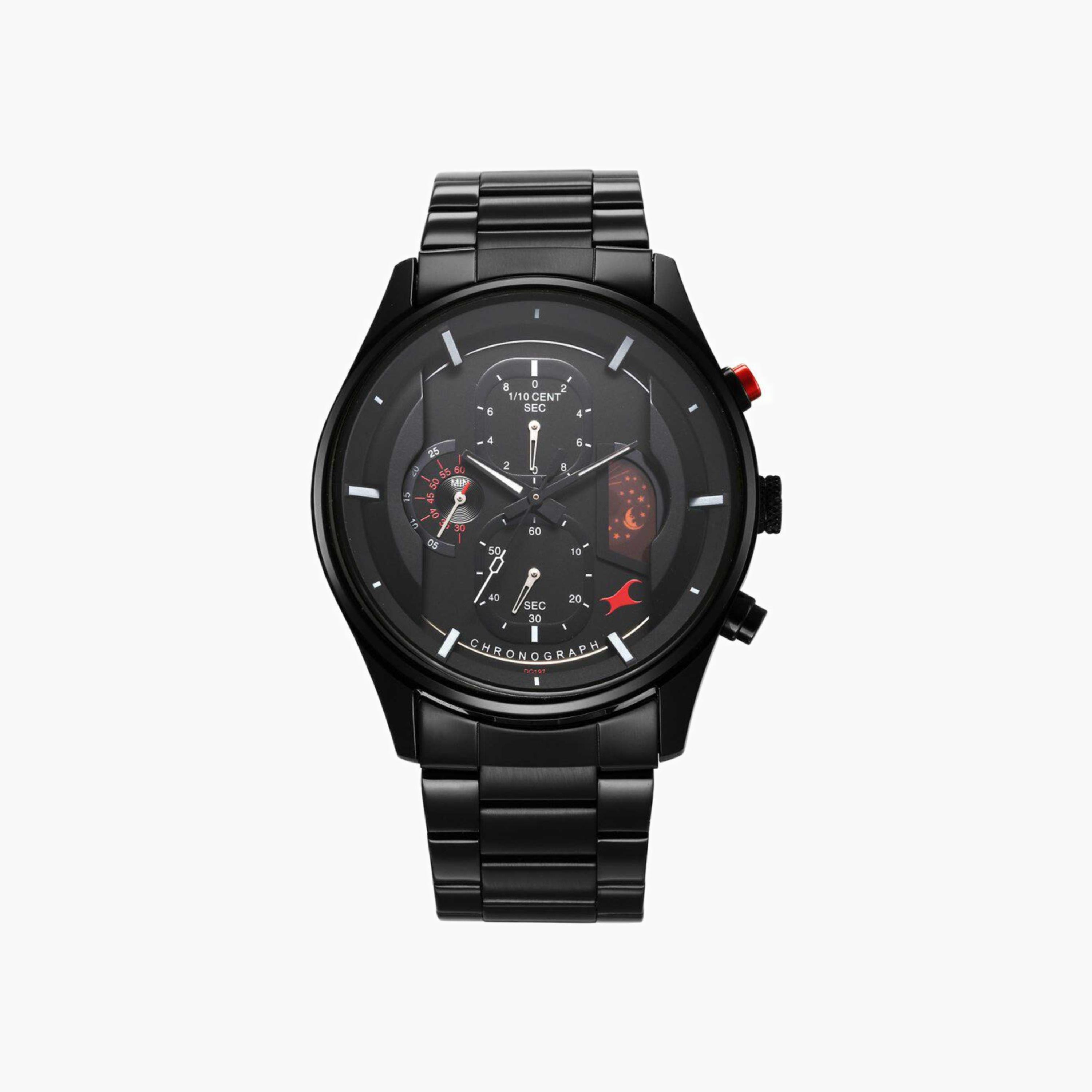 Chronograph Metal Link Watch-men-watchesandjewellery-watches-image-1