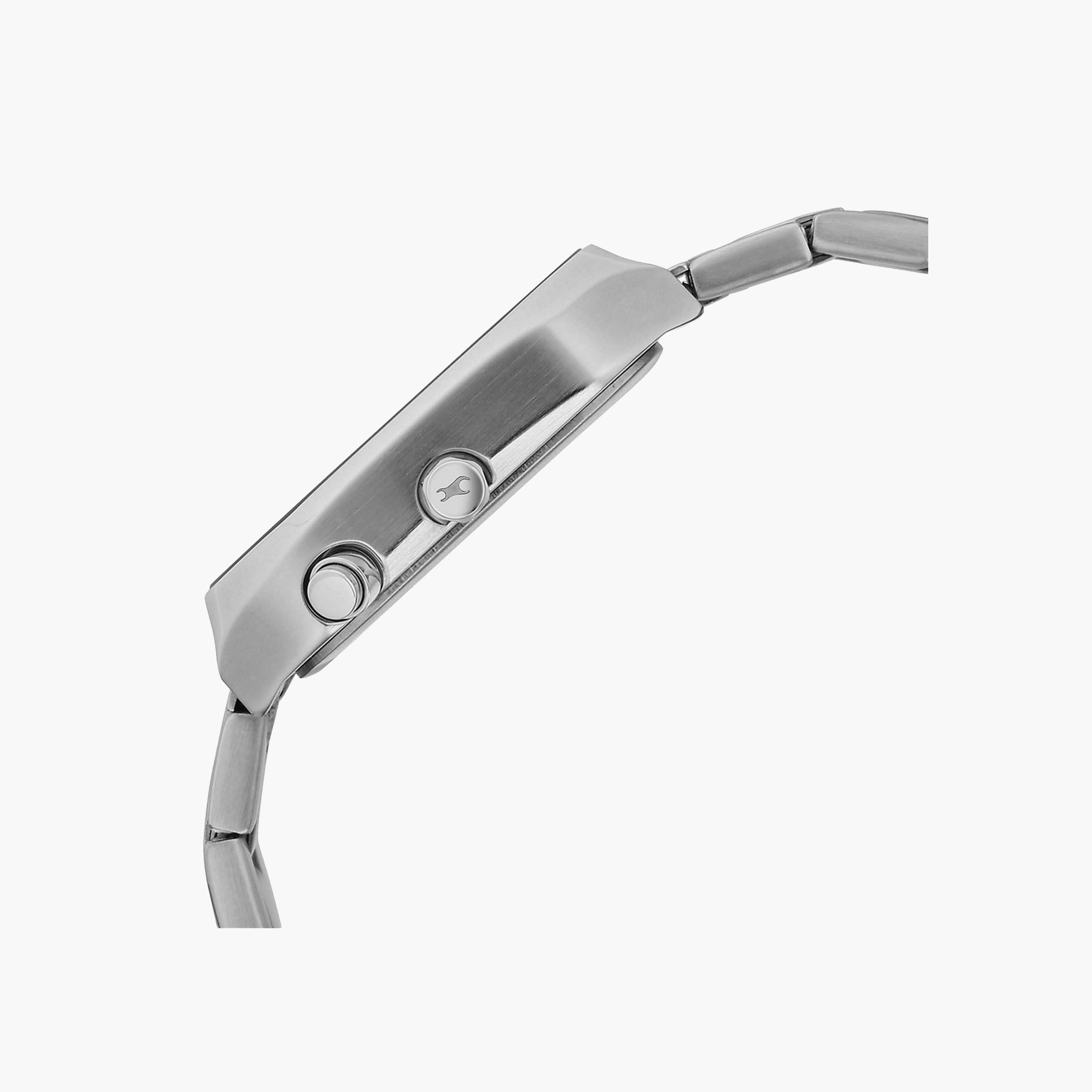 Fastrack Rectangle Dial Silver Stainless Watch-men-watchesandjewellery-watches-image-3