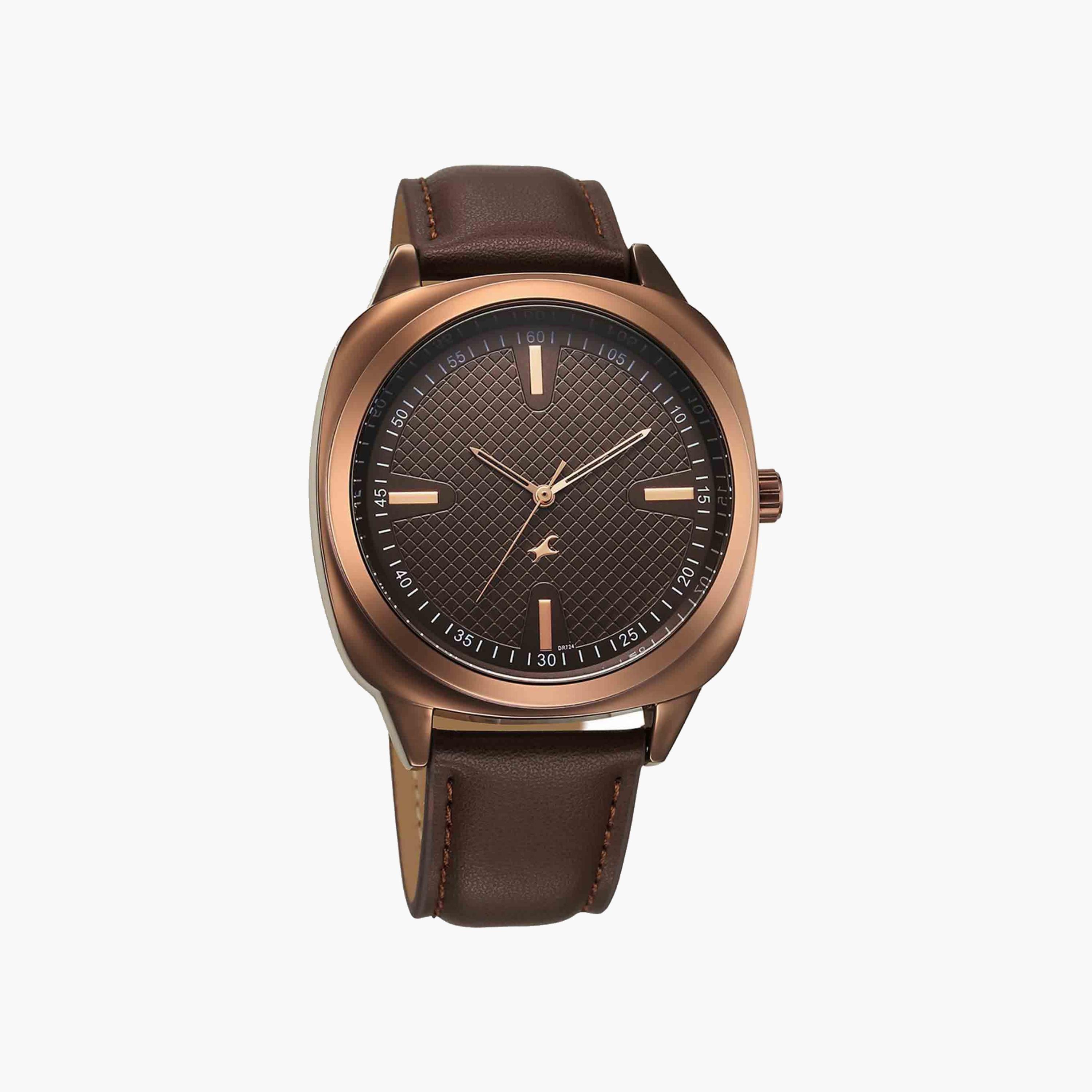Fastrack Square Dial Leather Strap Watch-men-watchesandjewellery-watches-image-3