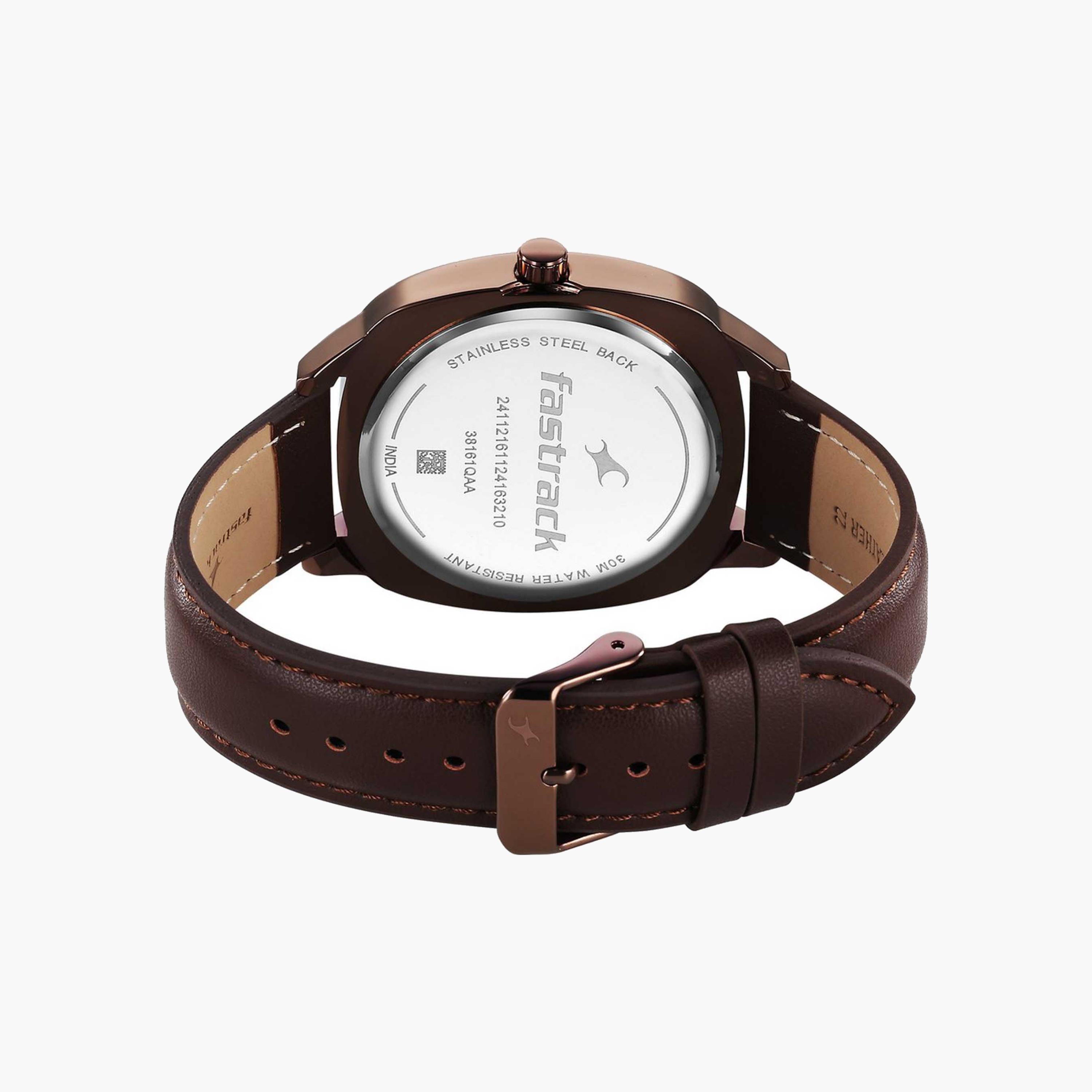 Fastrack Square Dial Leather Strap Watch-men-watchesandjewellery-watches-image-4