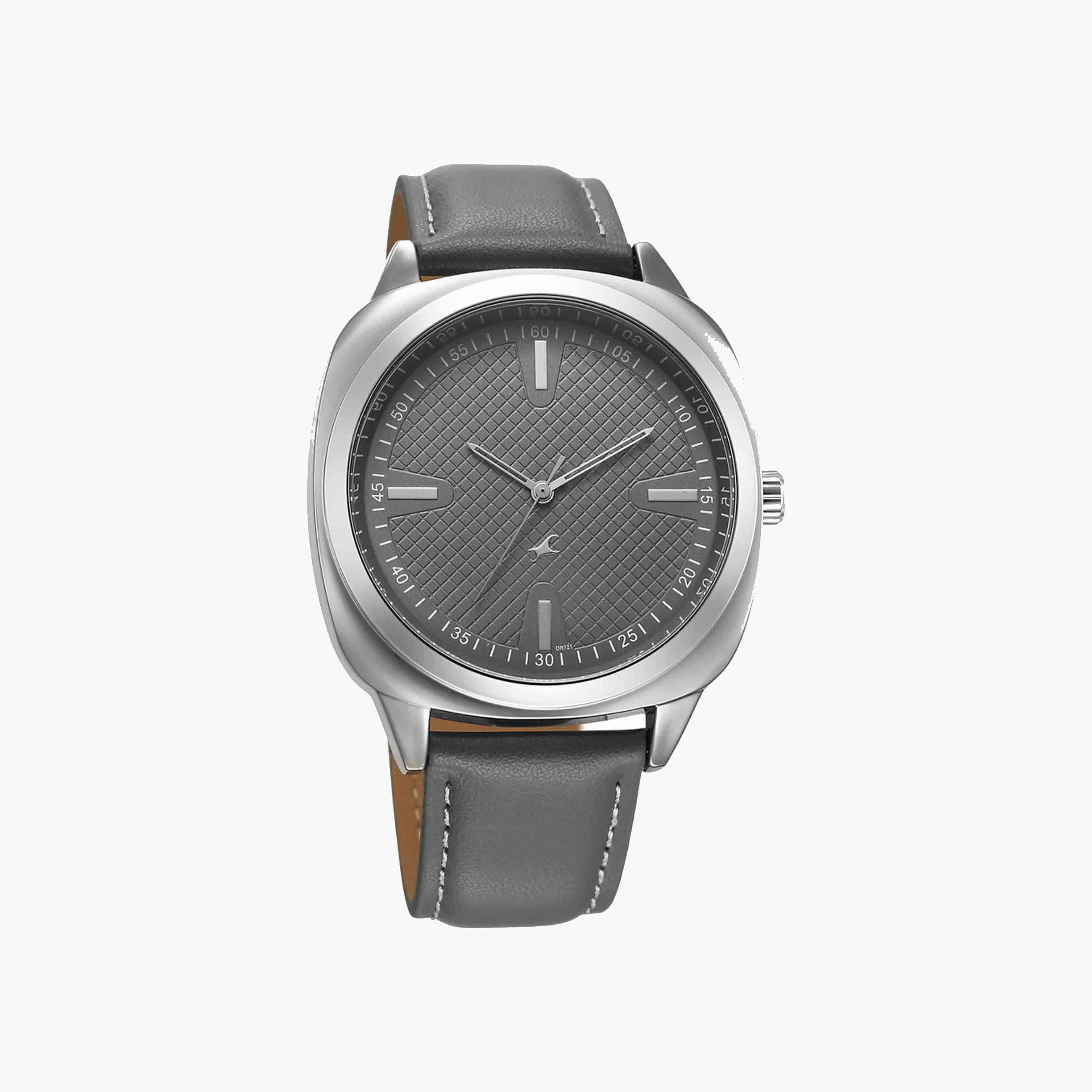 Fastrack Grey Dial Leather Strap Watch-men-watchesandjewellery-watches-image-3
