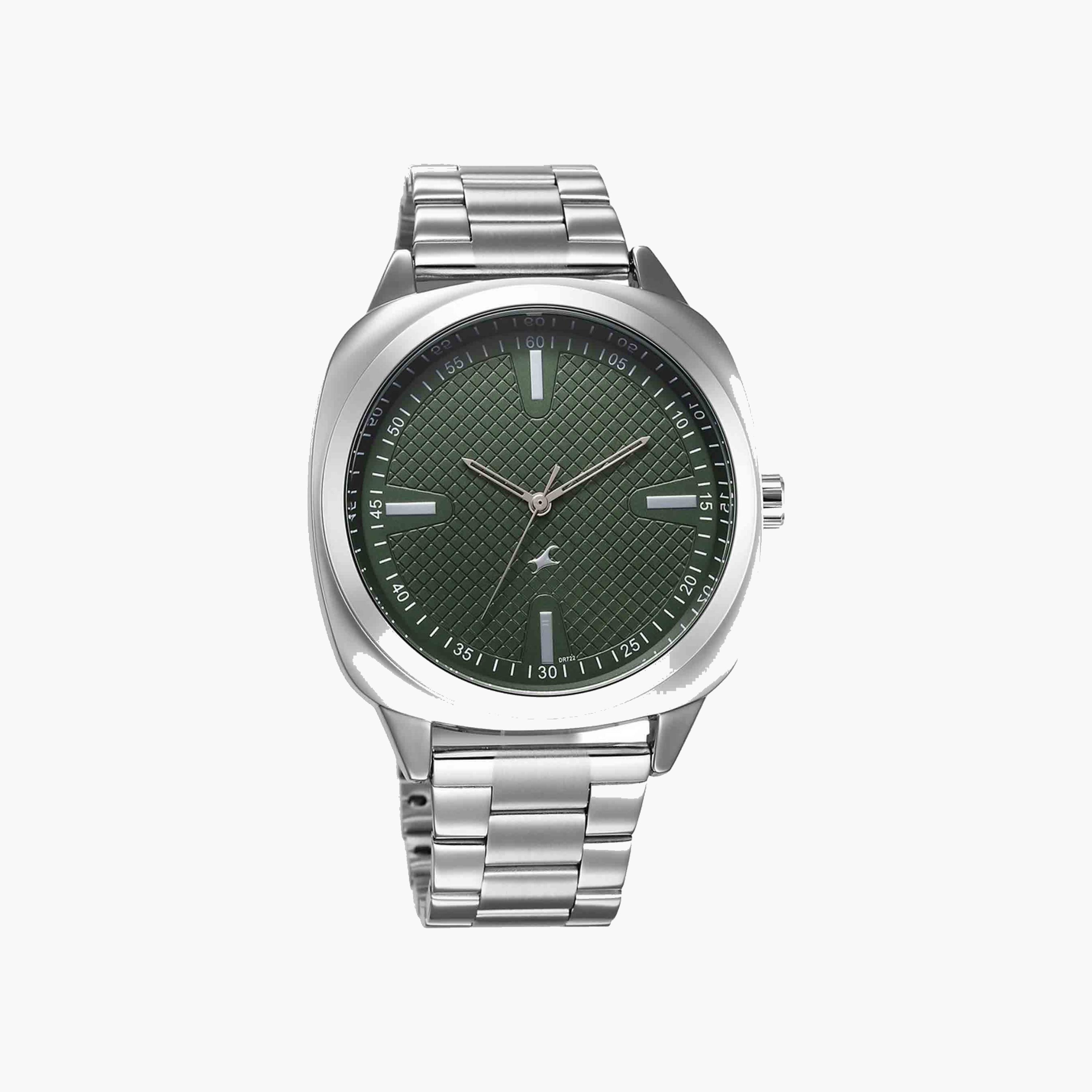 Fastrack Green Dial Men's Stainless Steel Watch-men-watchesandjewellery-watches-image-2