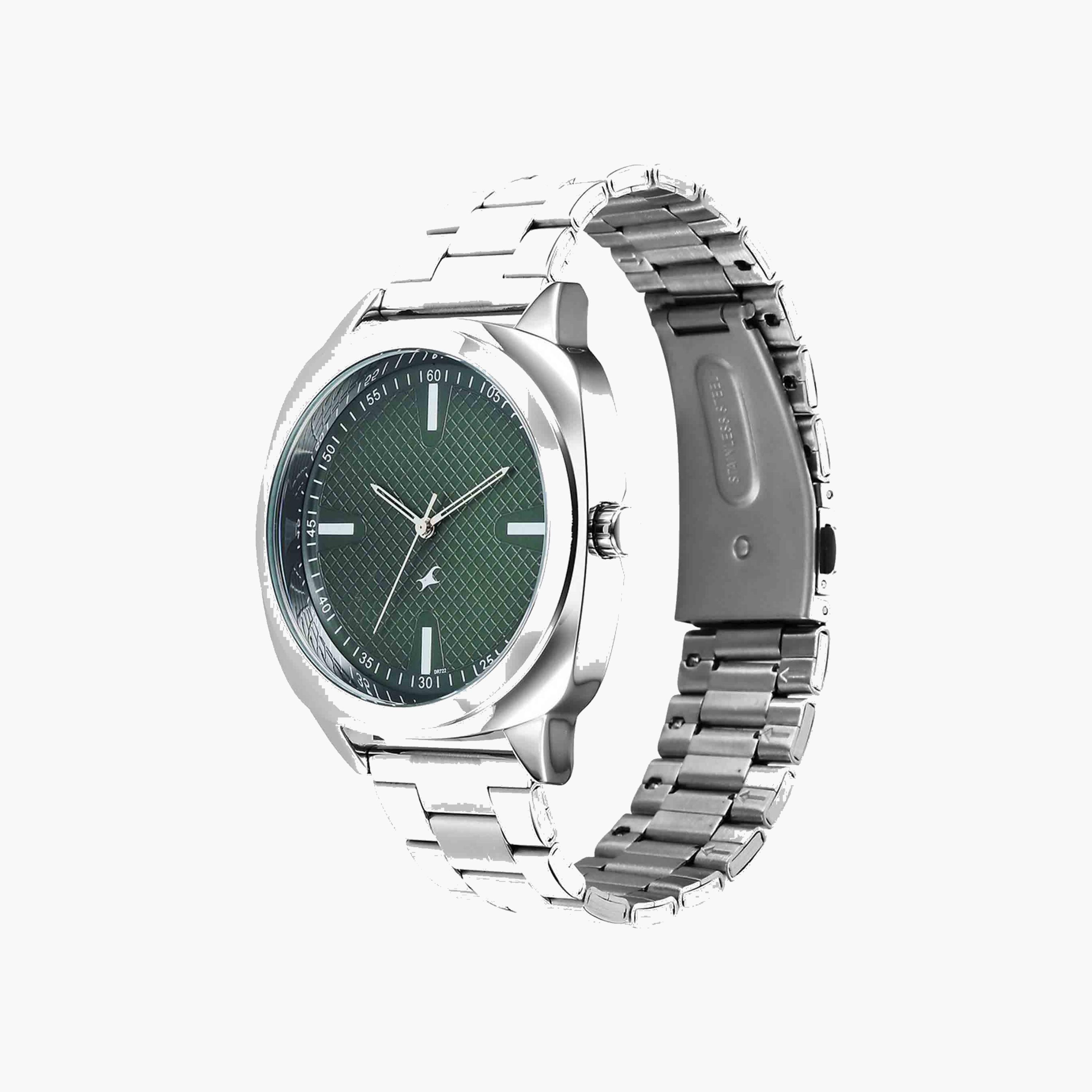 Fastrack Green Dial Men's Stainless Steel Watch-men-watchesandjewellery-watches-image-3