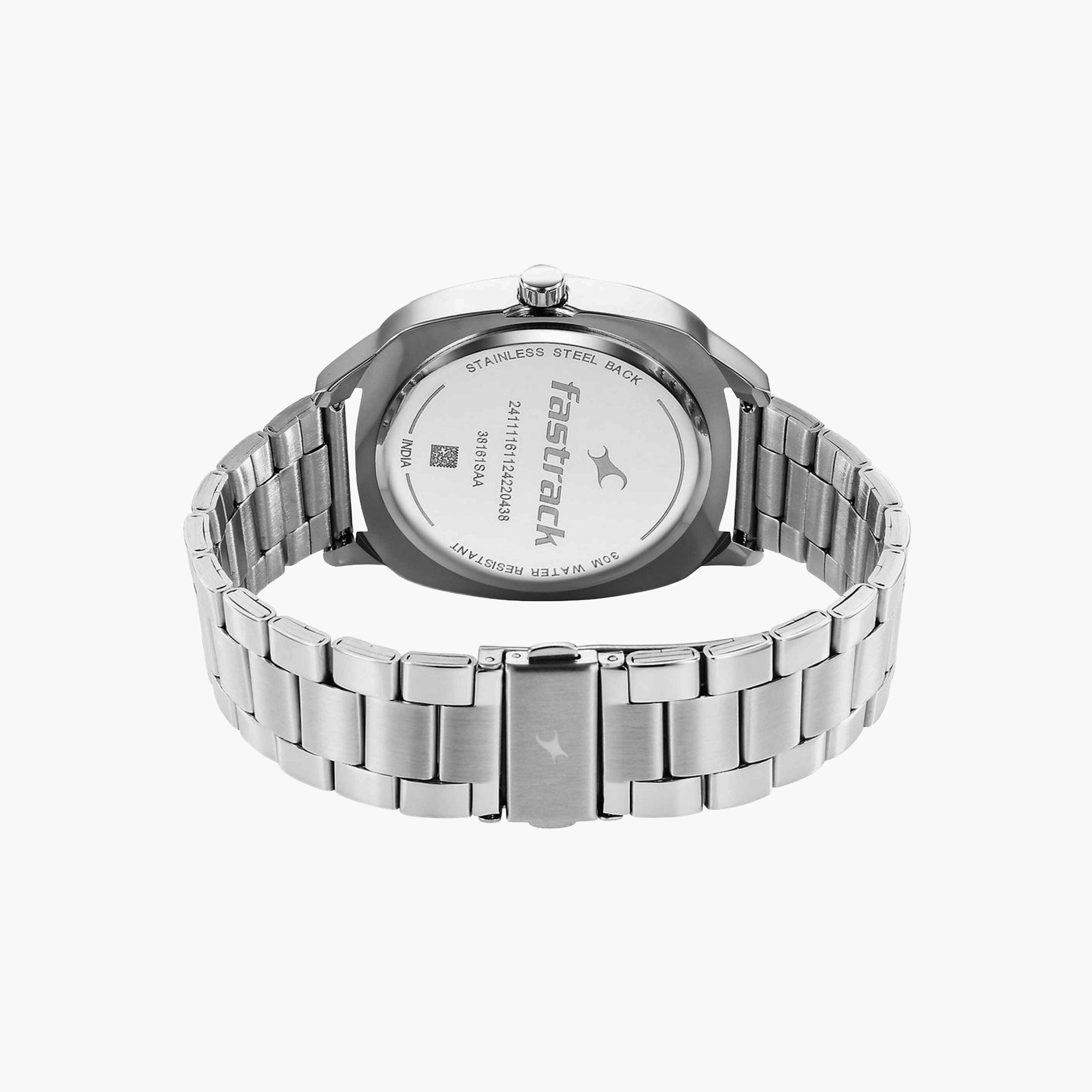 Fastrack Green Dial Men's Stainless Steel Watch-men-watchesandjewellery-watches-image-5