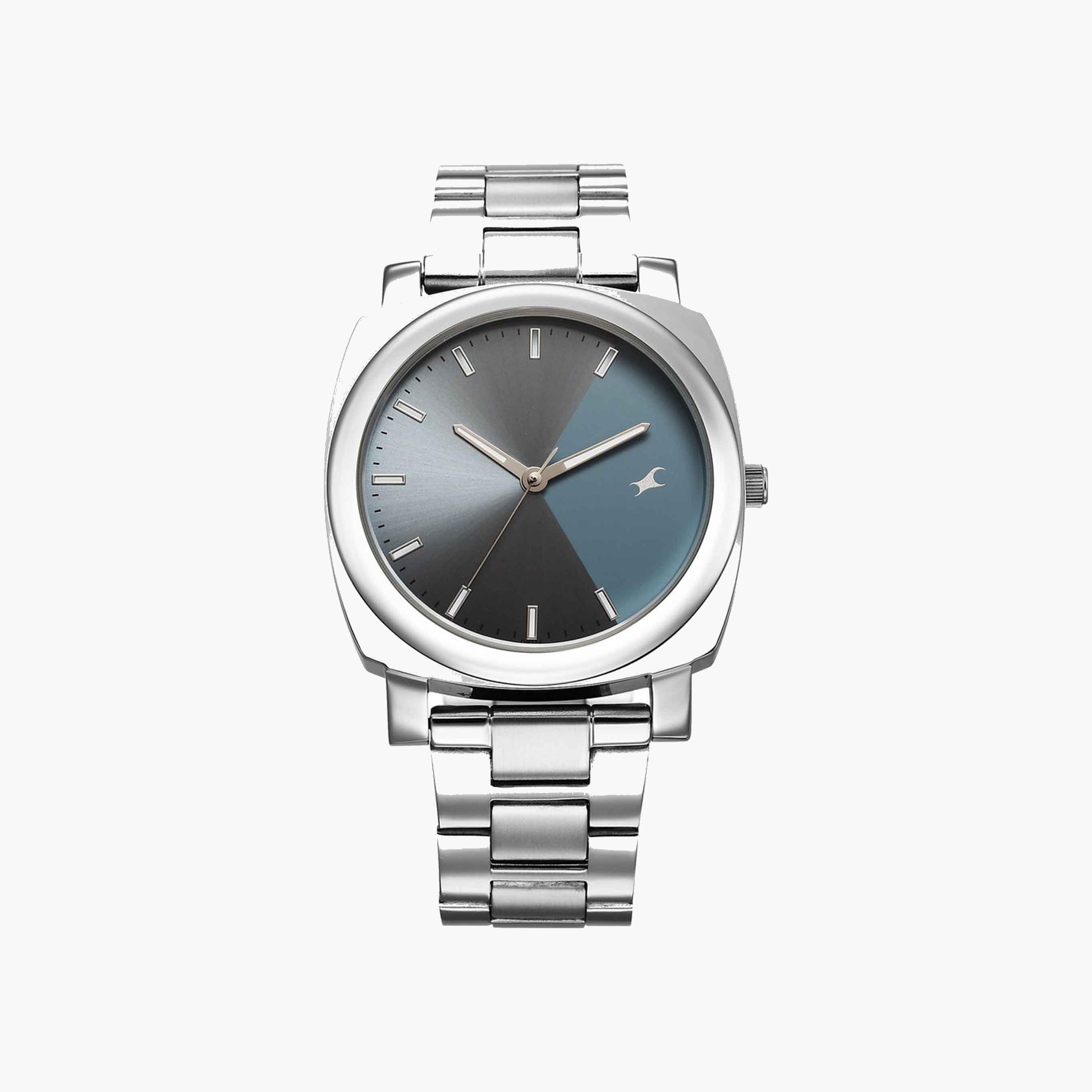 Fastrack Silver Stainless Steel Quartz Watch-men-watchesandjewellery-watches-image-1