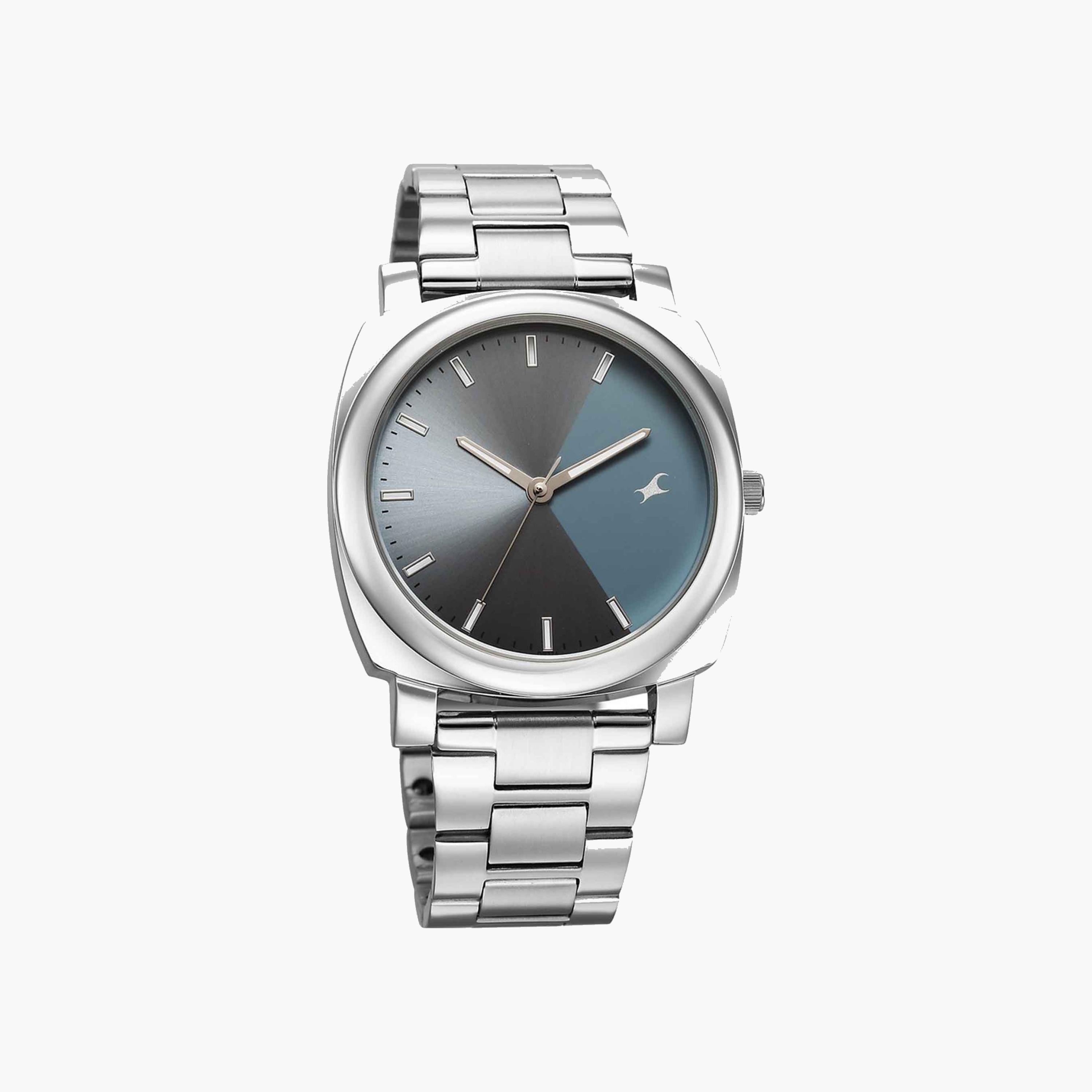 Fastrack Silver Stainless Steel Quartz Watch-men-watchesandjewellery-watches-image-2