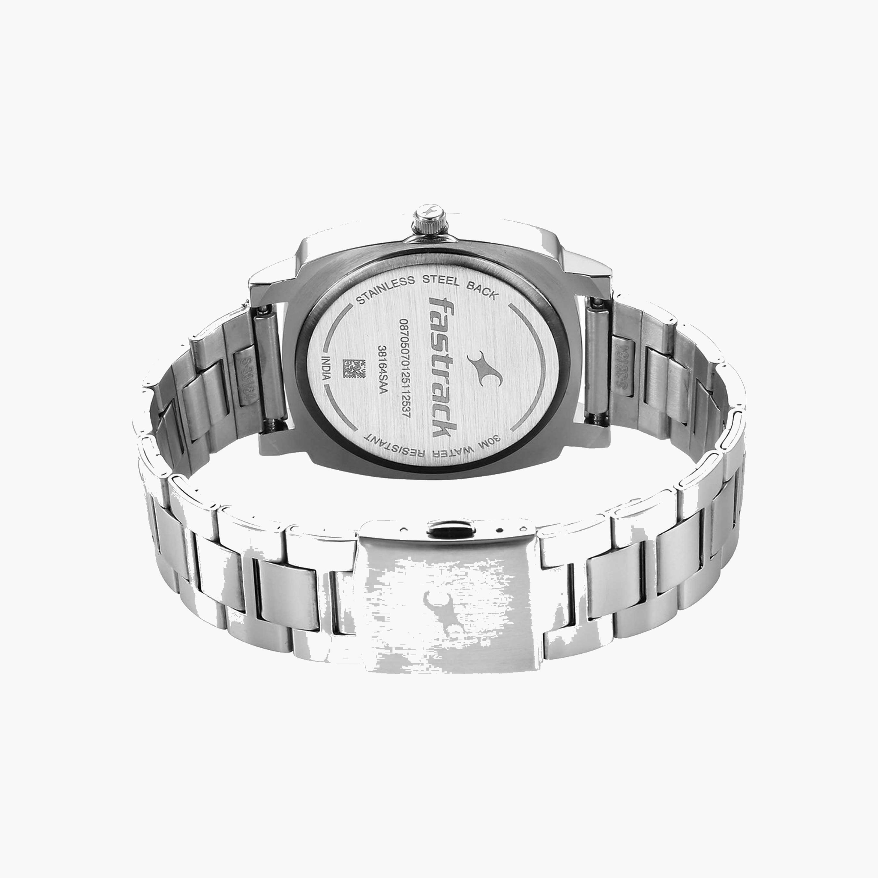 Fastrack Silver Stainless Steel Quartz Watch-men-watchesandjewellery-watches-image-5