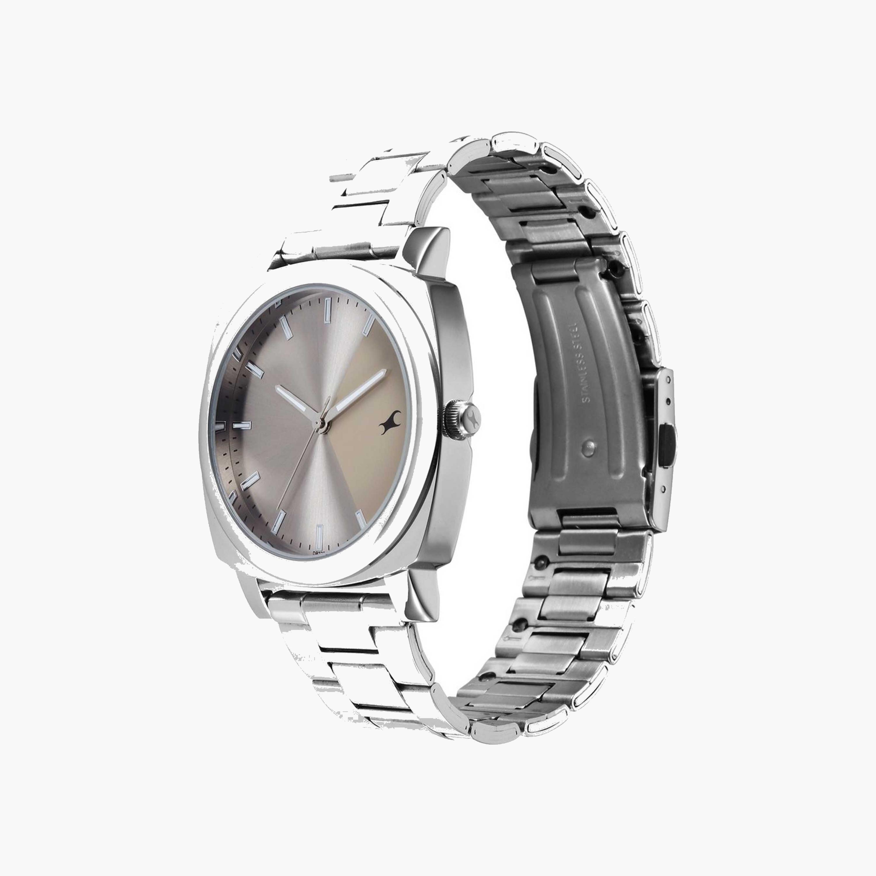 Fastrack Modern Dial Silver Tone Bracelet Watch-men-watchesandjewellery-watches-image-4