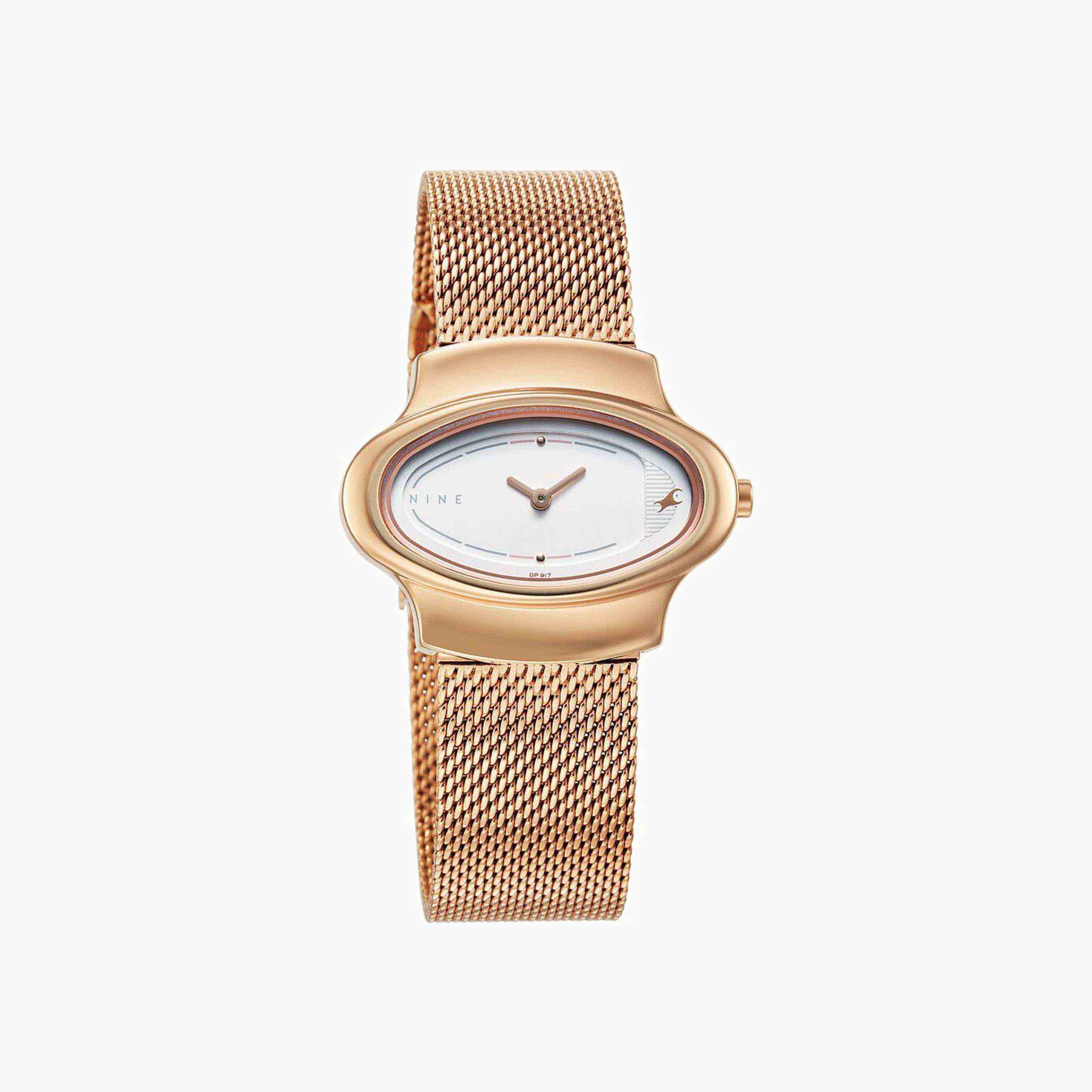 Mesh Strap Analogue Watch-women-watchesandjewellery-watches-image-1