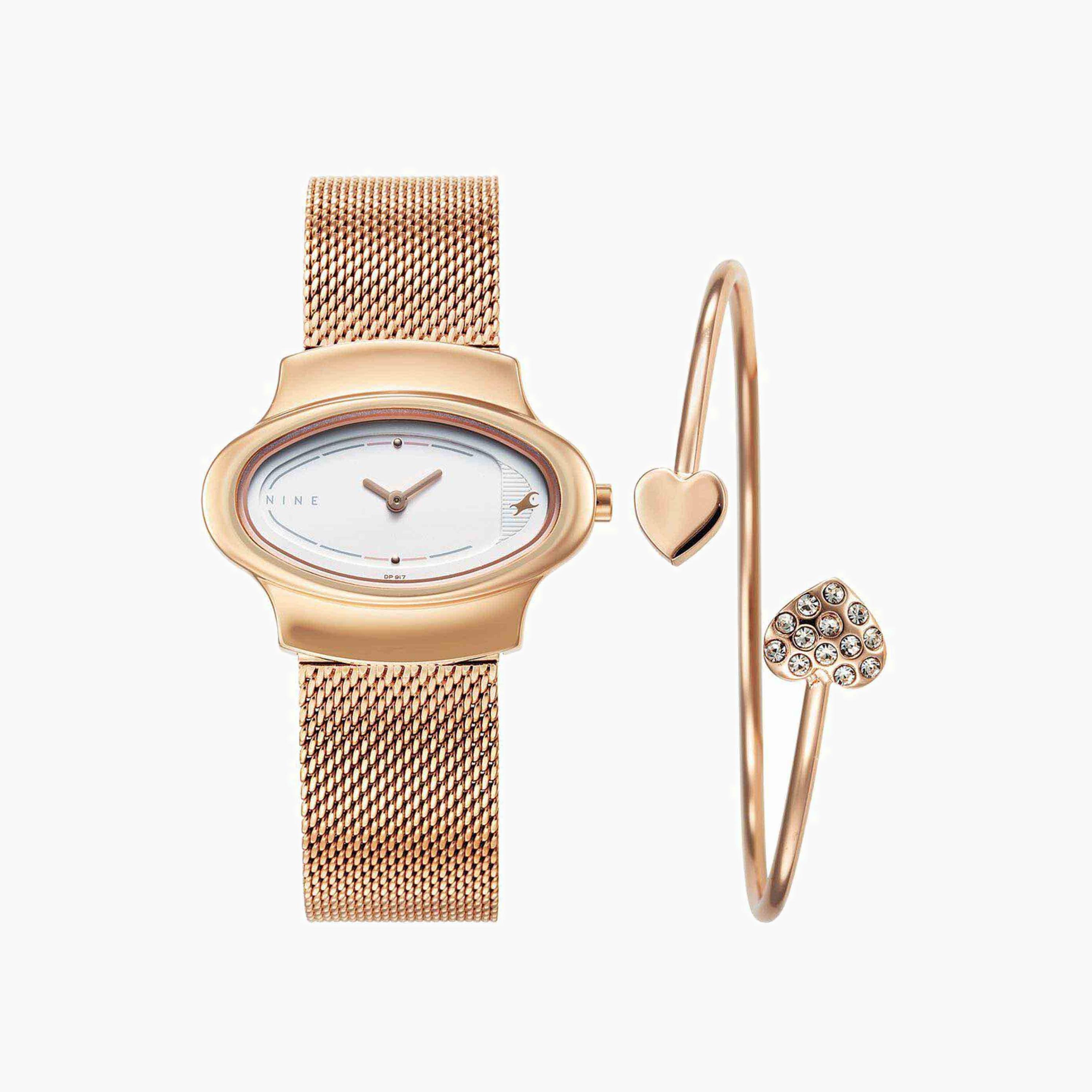 Mesh Strap Analogue Watch-women-watchesandjewellery-watches-image-5