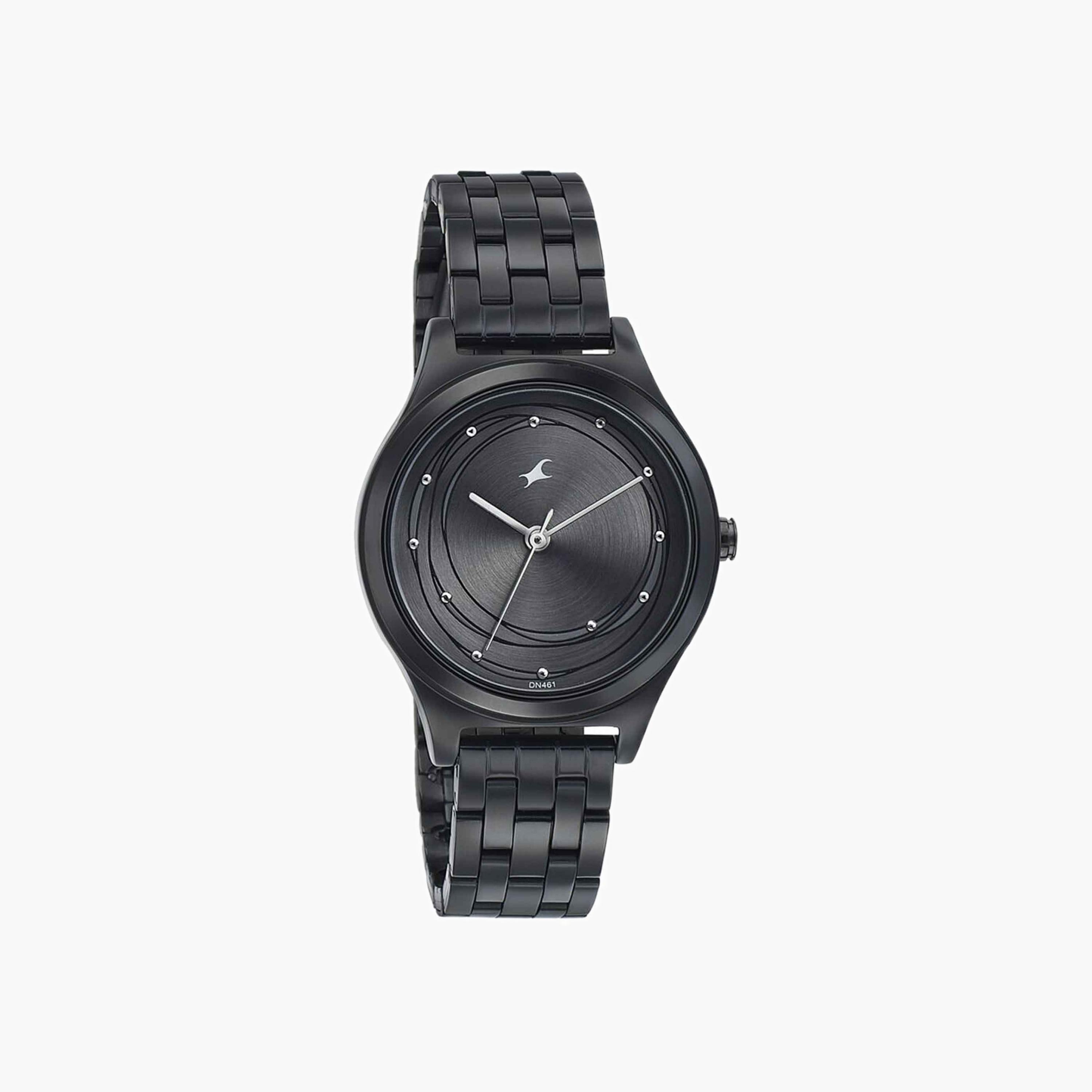 Textured Analogue Watch with Metal Strap-women-watchesandjewellery-watches-image-3