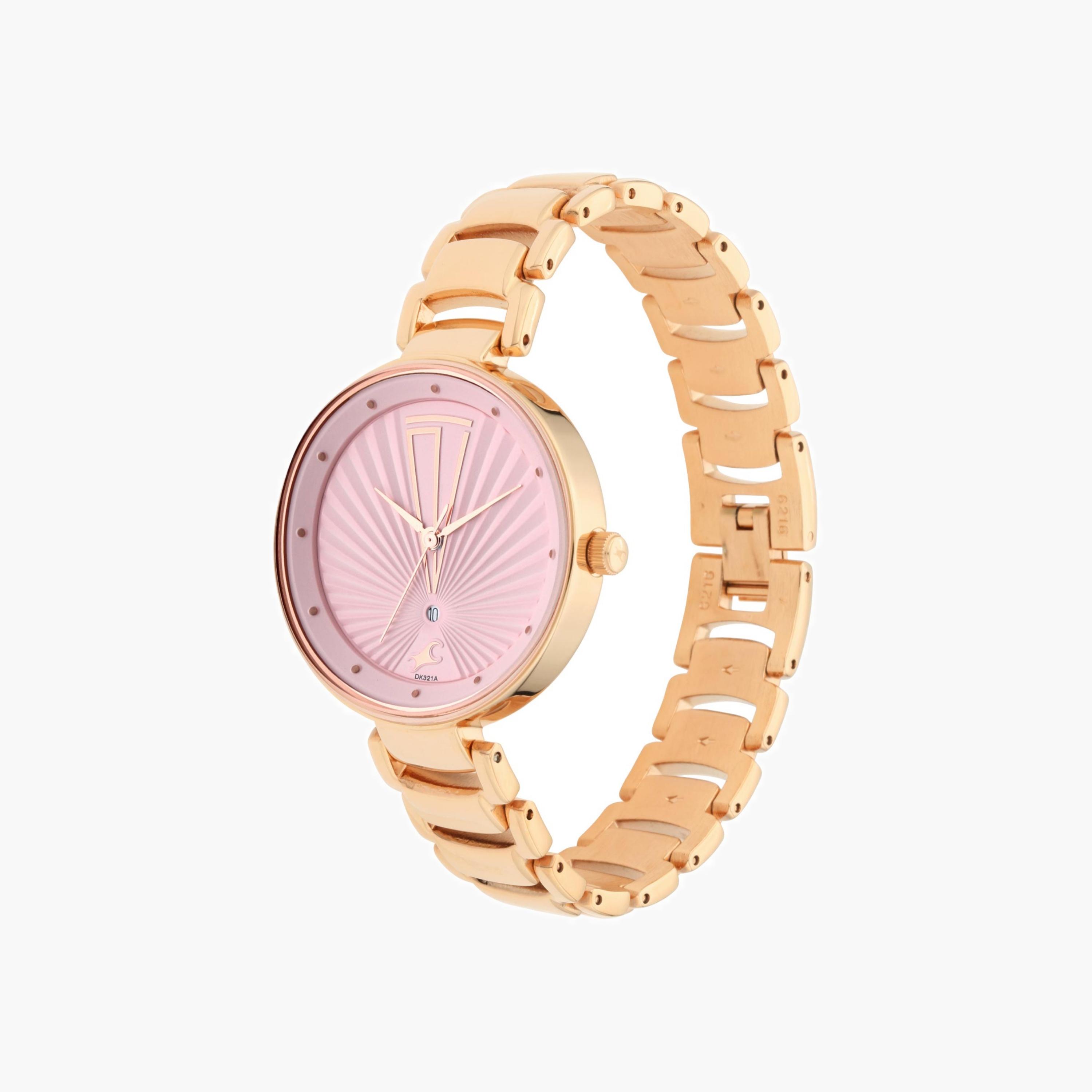 Textured Dial Analogue Watch-women-watchesandjewellery-watches-image-2