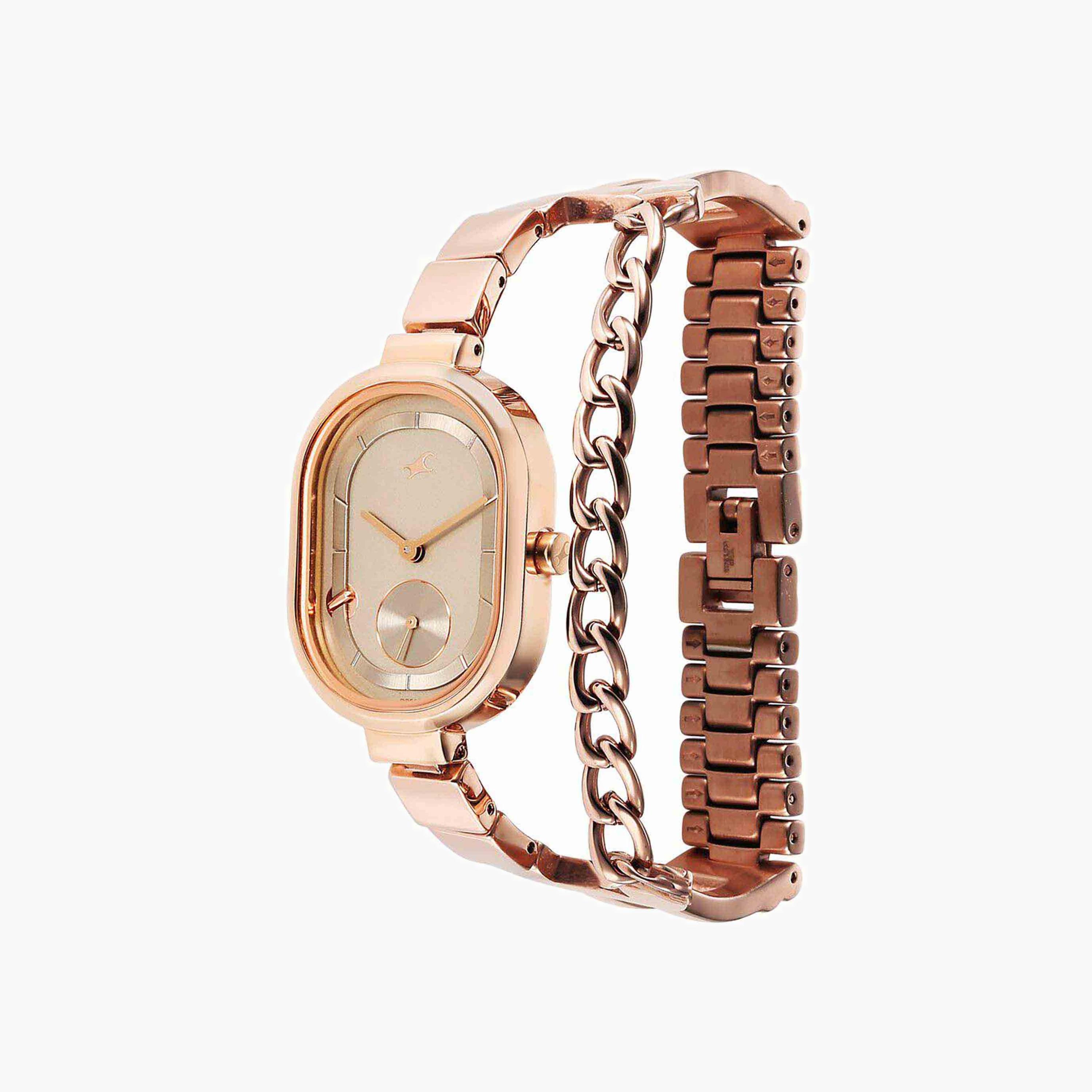 Oval Metal Analogue Watch-women-watchesandjewellery-watches-image-6