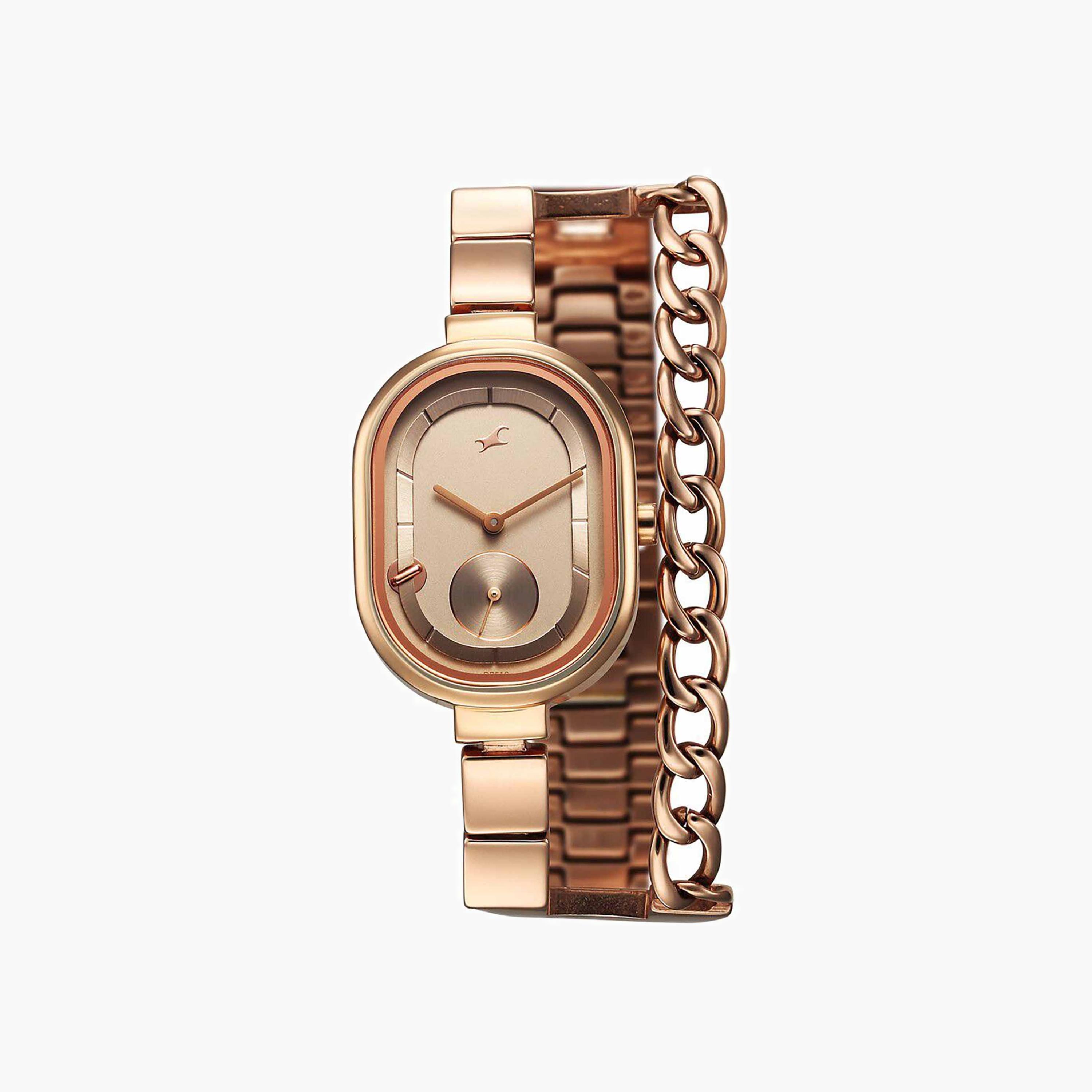 Oval Metal Analogue Watch-women-watchesandjewellery-watches-image-7