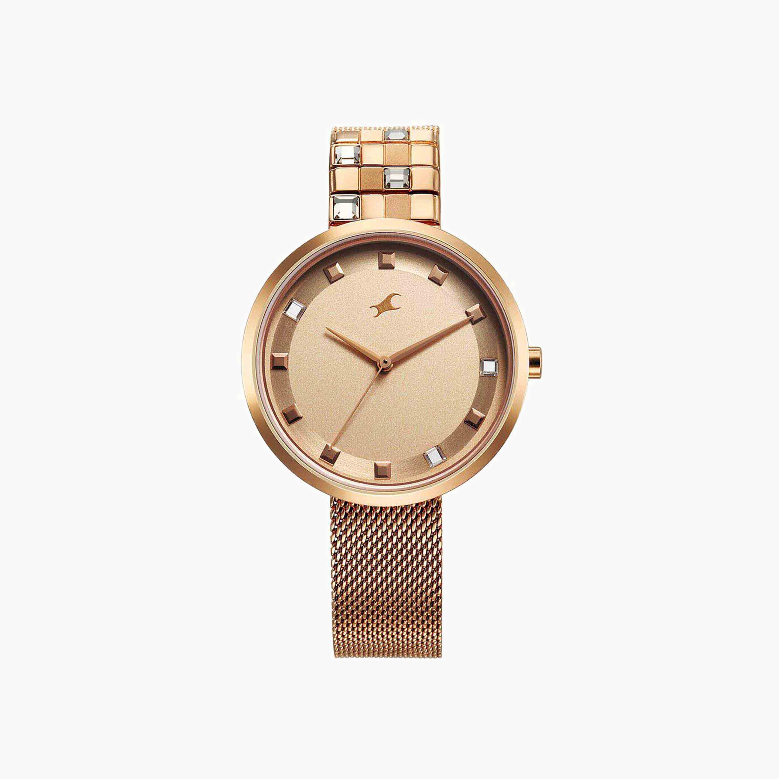 ساعة فاست تراك نسائية بسوار من الستانلس ستيل-women-watchesandjewellery-watches-image-1