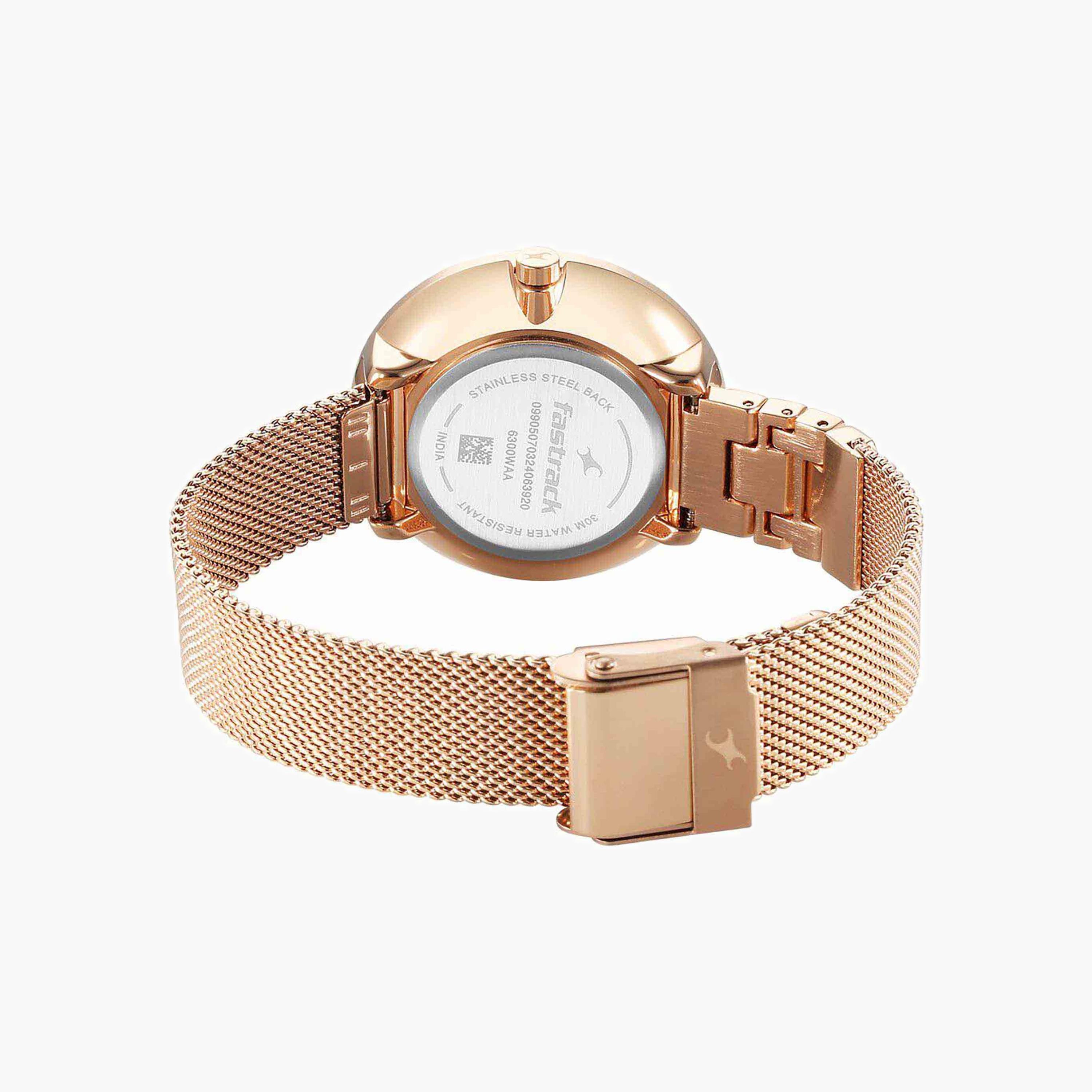 ساعة فاست تراك نسائية بسوار من الستانلس ستيل-women-watchesandjewellery-watches-image-3