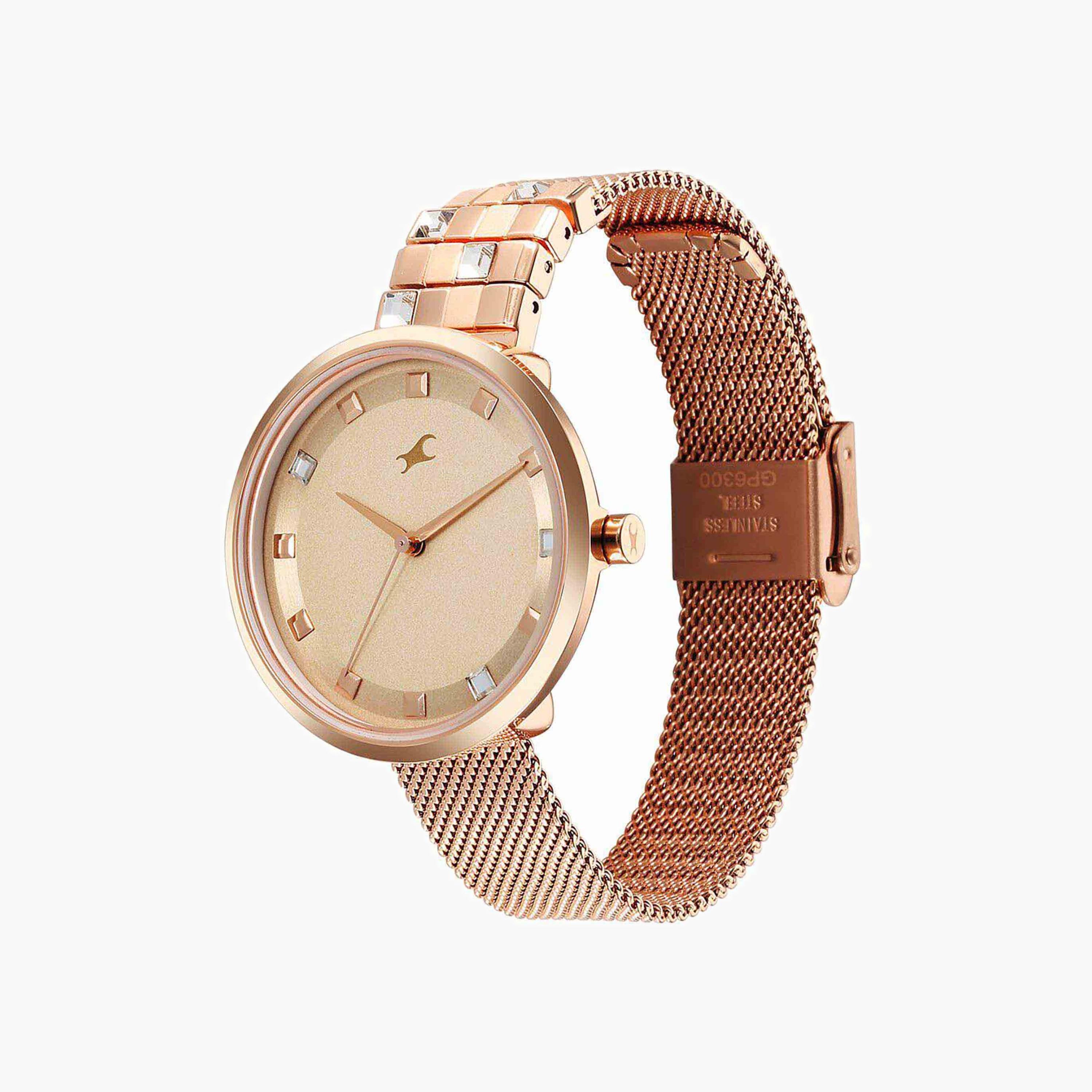 ساعة فاست تراك نسائية بسوار من الستانلس ستيل-women-watchesandjewellery-watches-image-6