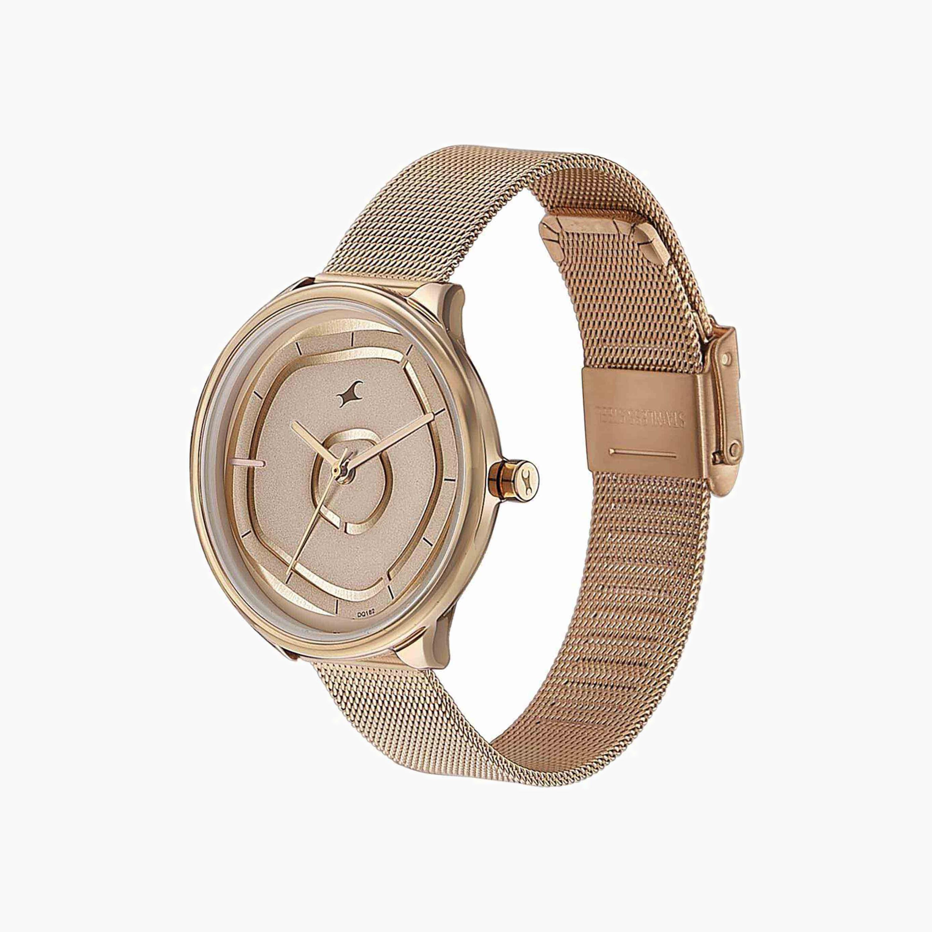Mesh Strap Analogue Watch-women-watchesandjewellery-watches-image-2